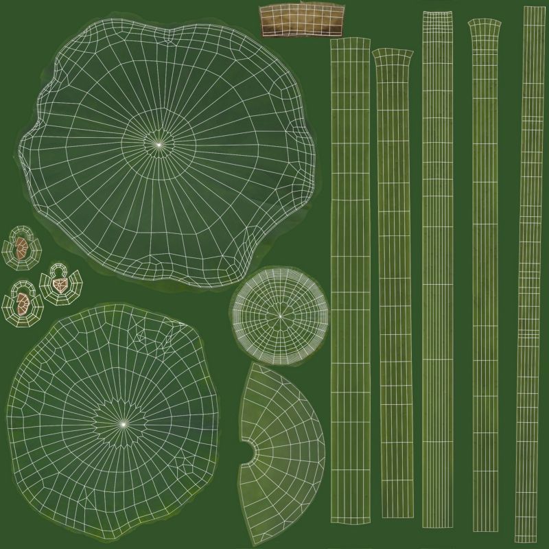 Lotus Collection vol07  Low-poly 3D model_7