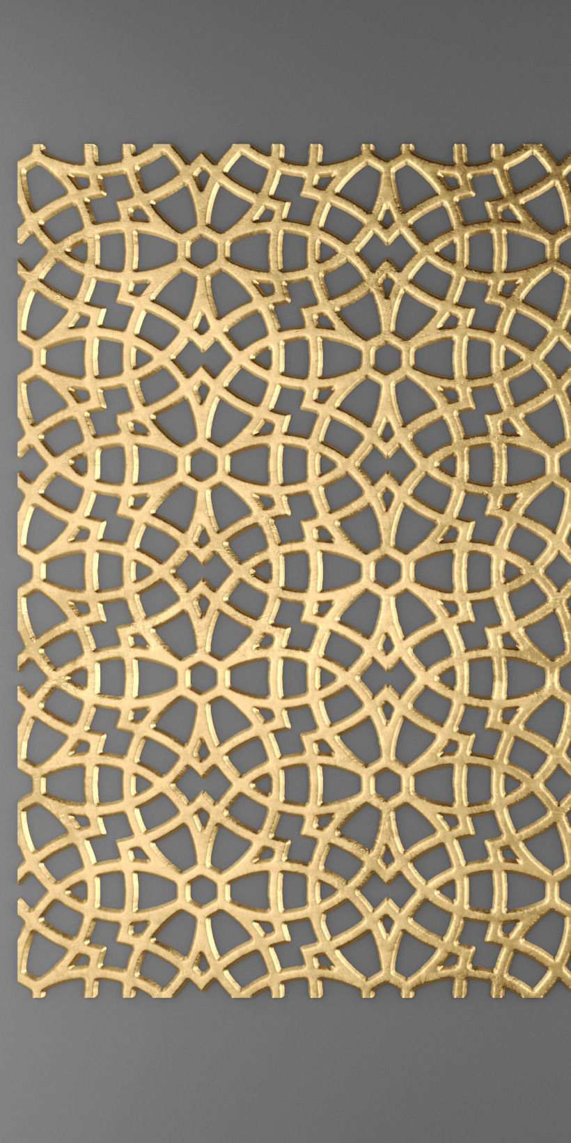 Lattice Arab panel 3D 1 3D model_1