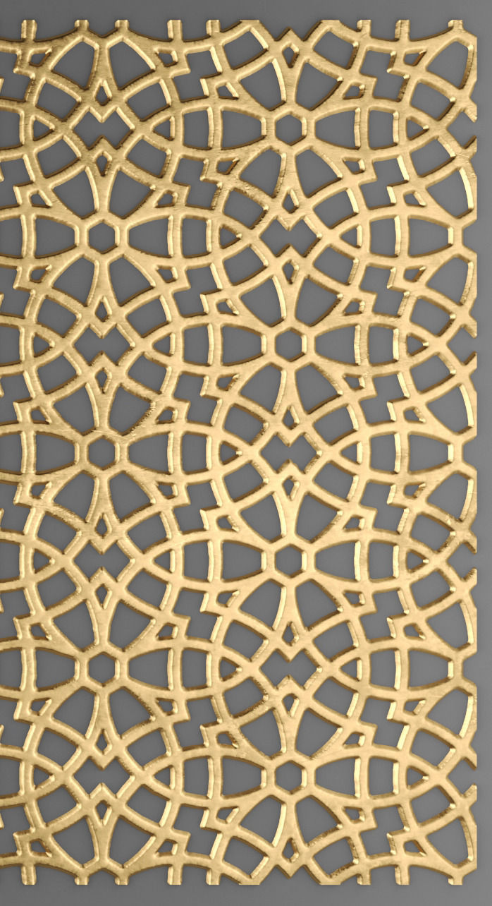 Lattice Arab panel 3D 1 3D model_7