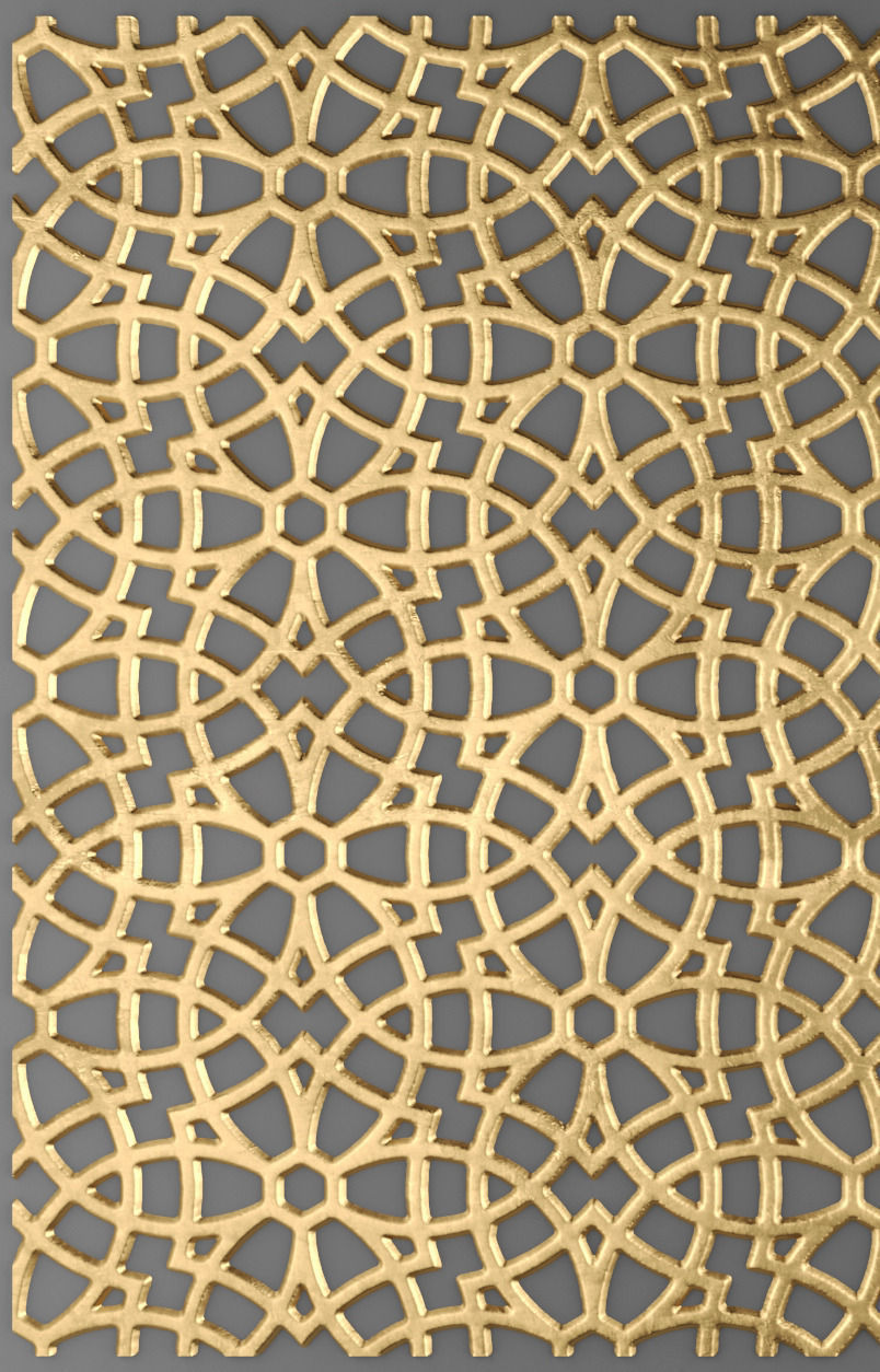 Lattice Arab panel 3D 1 3D model_3