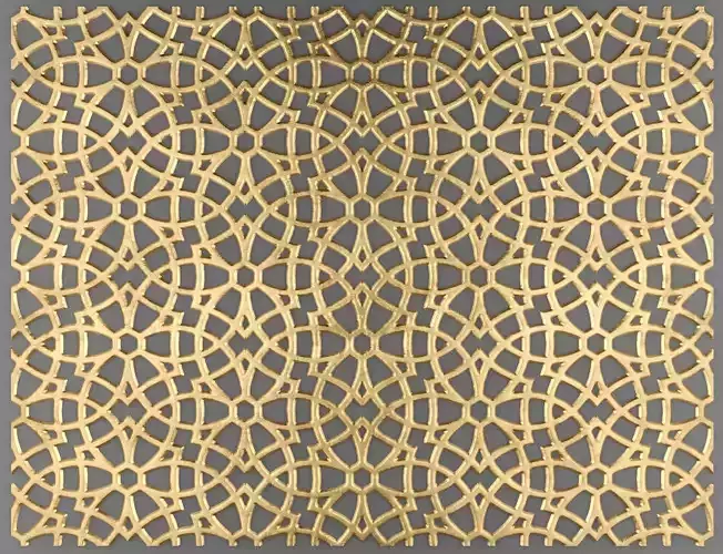 Lattice Arab panel 3D 1
