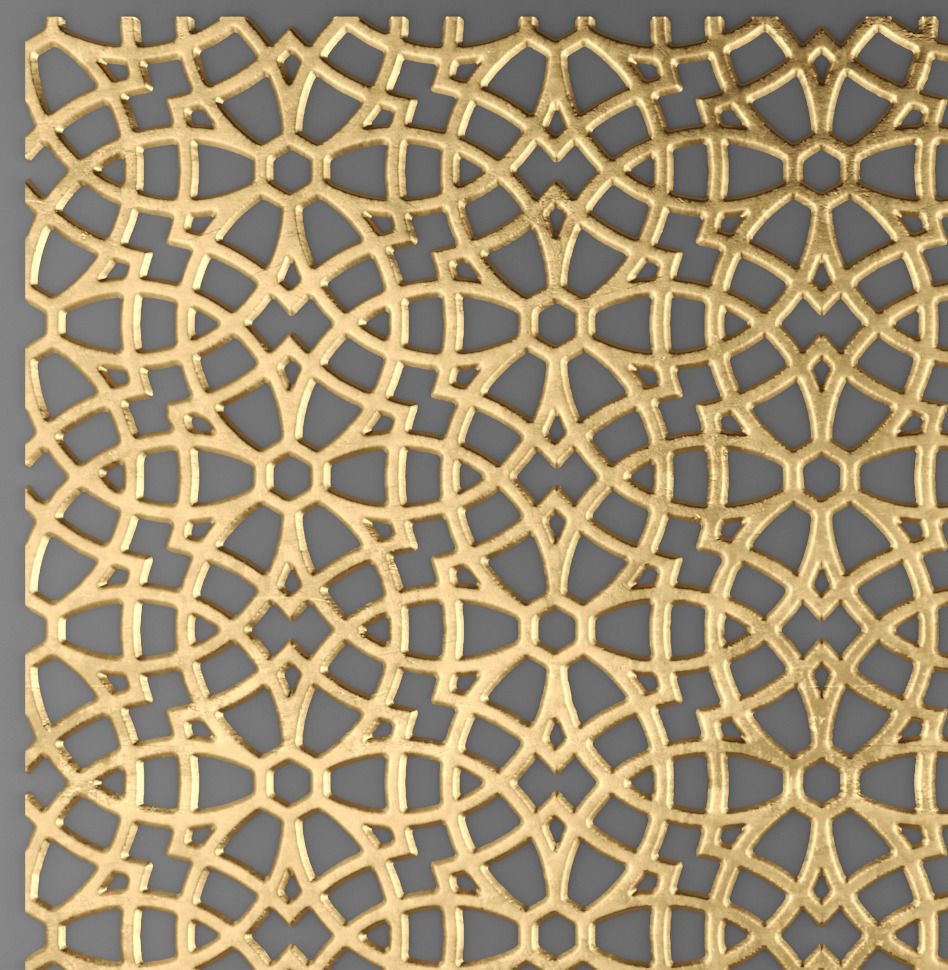 Lattice Arab panel 3D 1 3D model_2