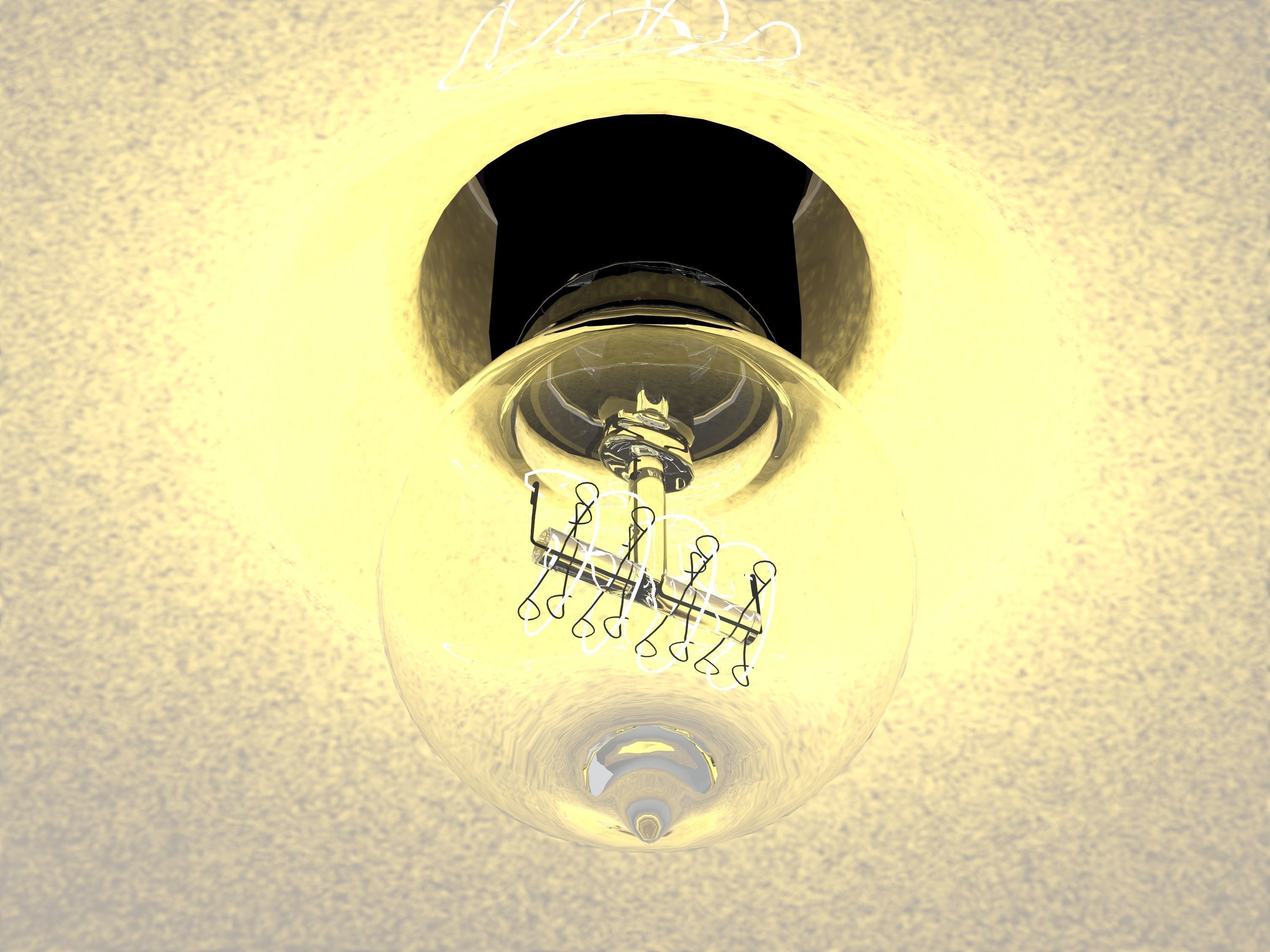 Industrial pendant lamp 2 3D model_2