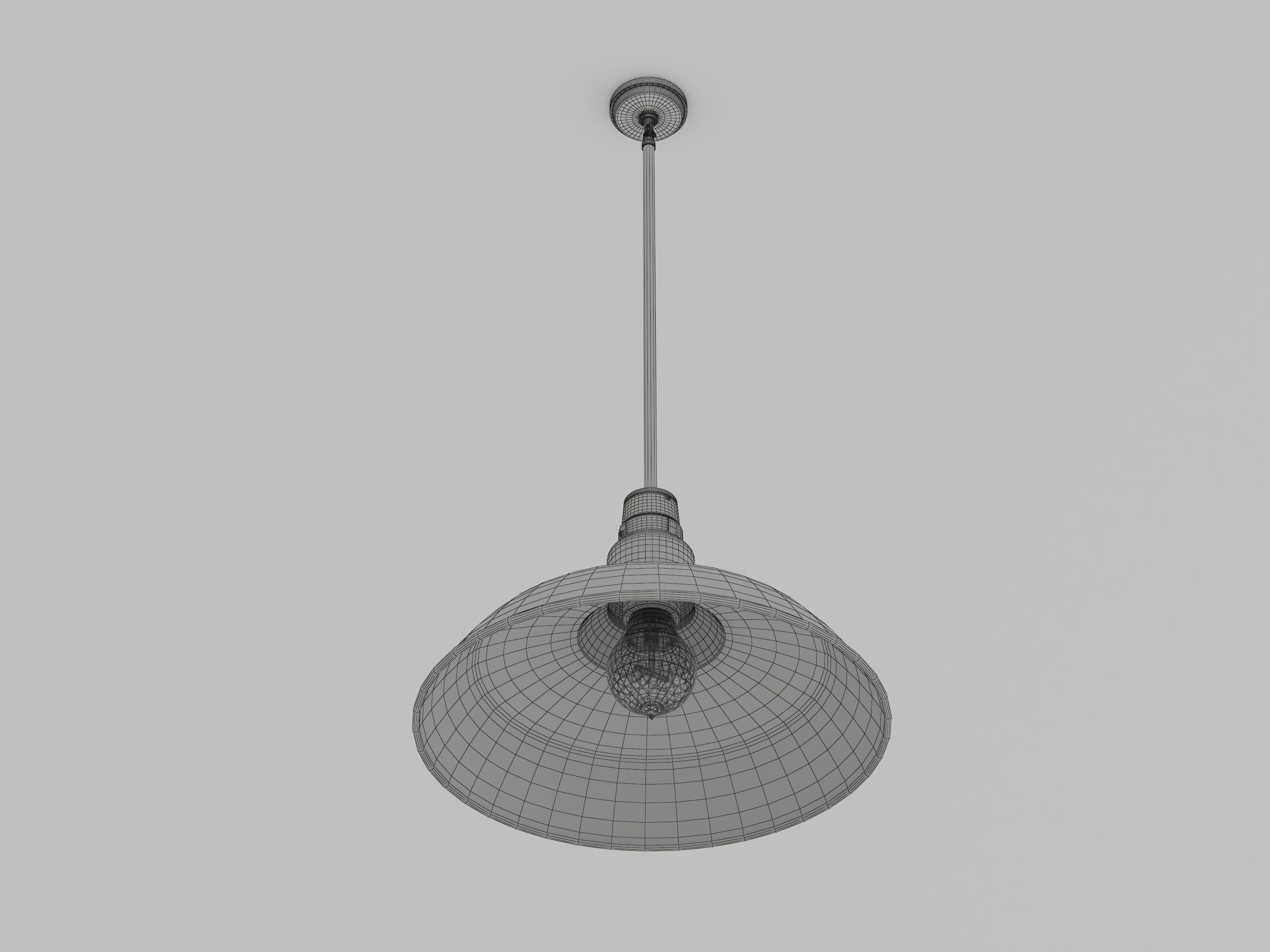 Industrial pendant lamp 2 3D model_1