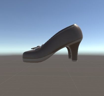 HighHeelPennyLoafers pair of shoes Low-poly 3D model_3