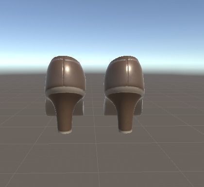 HighHeelPennyLoafers pair of shoes Low-poly 3D model_4