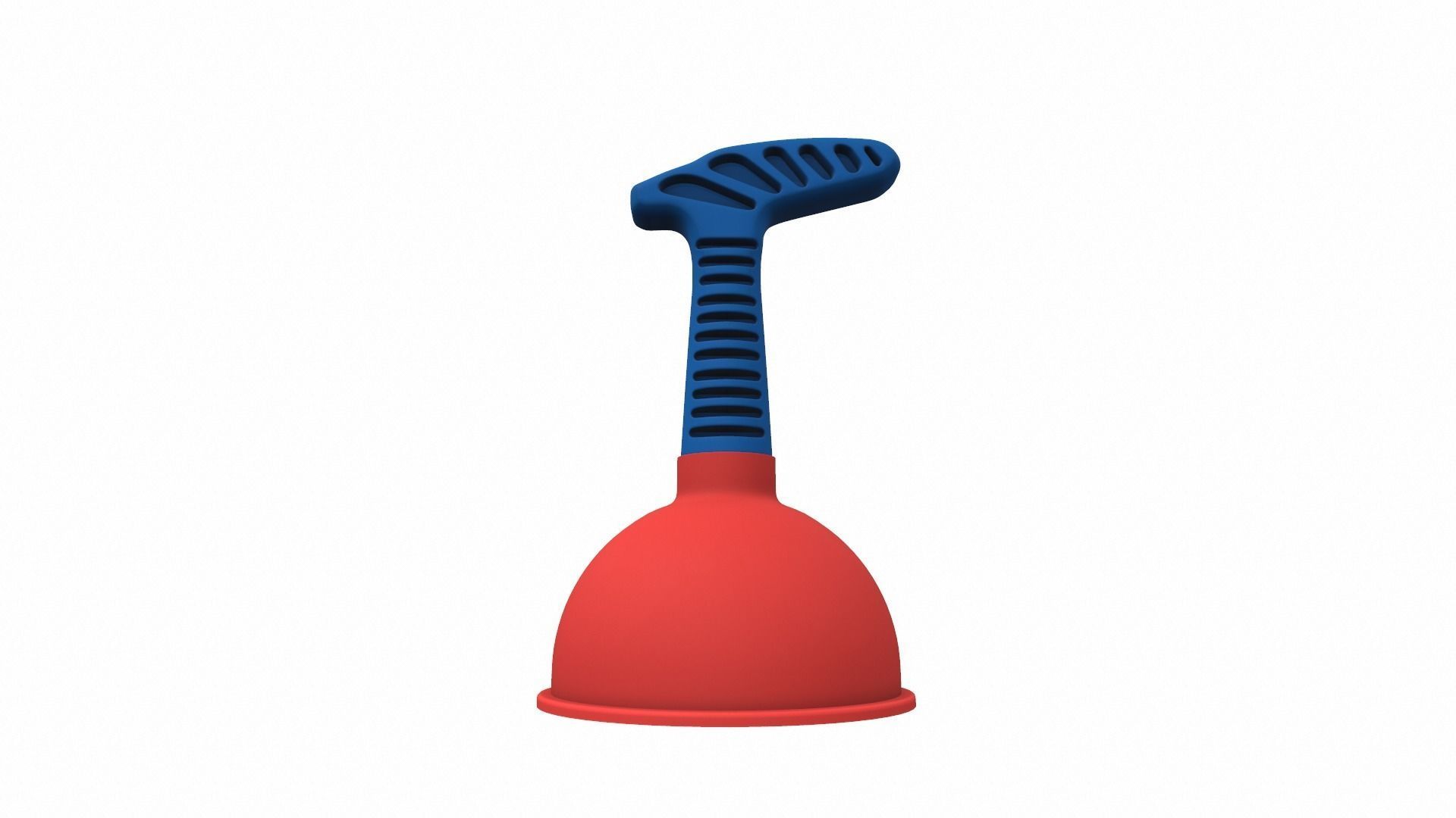 Drain plunger 3D model_1