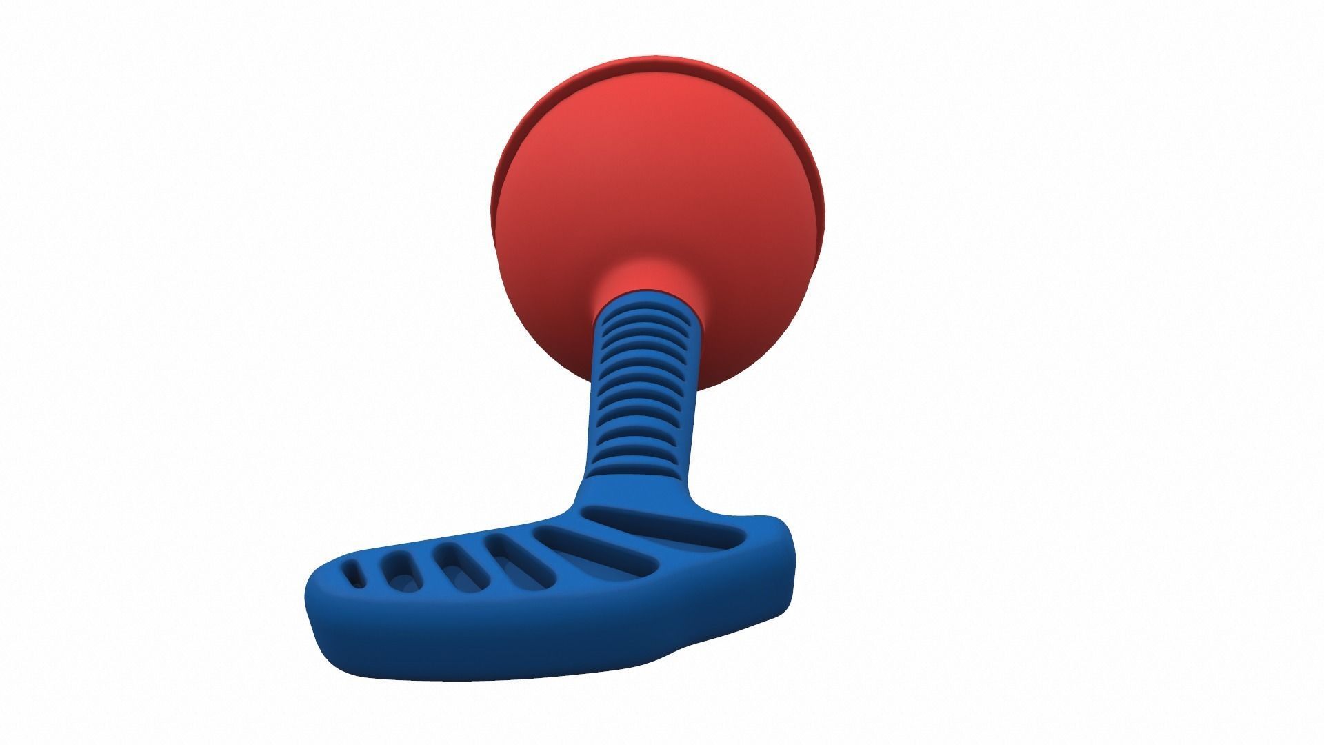 Drain plunger 3D model_5