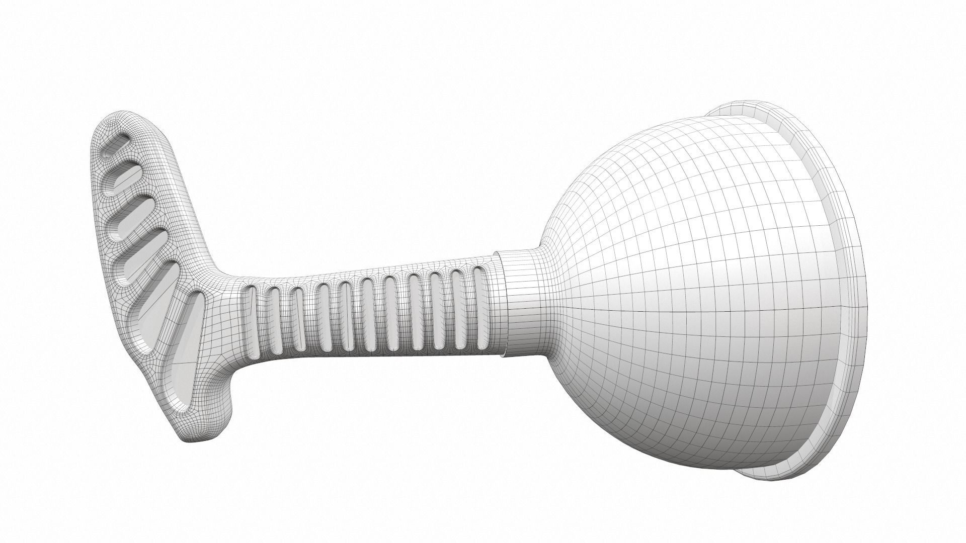 Drain plunger 3D model_16