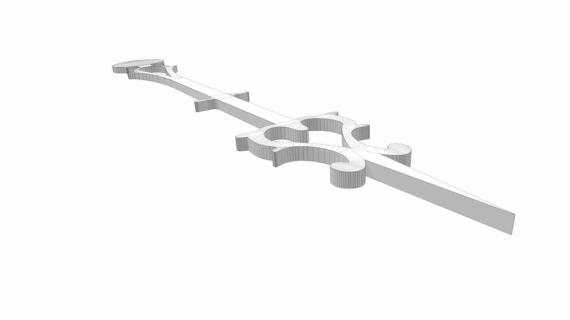 Clock arrow 3 3D model_8