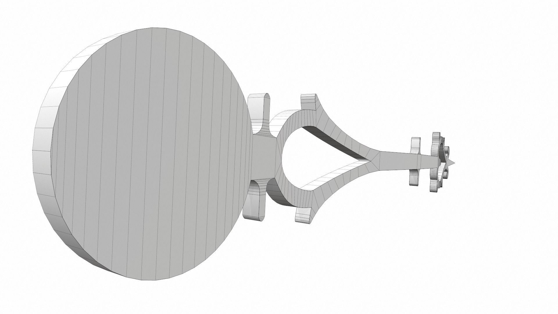 Clock arrow 3 3D model_5