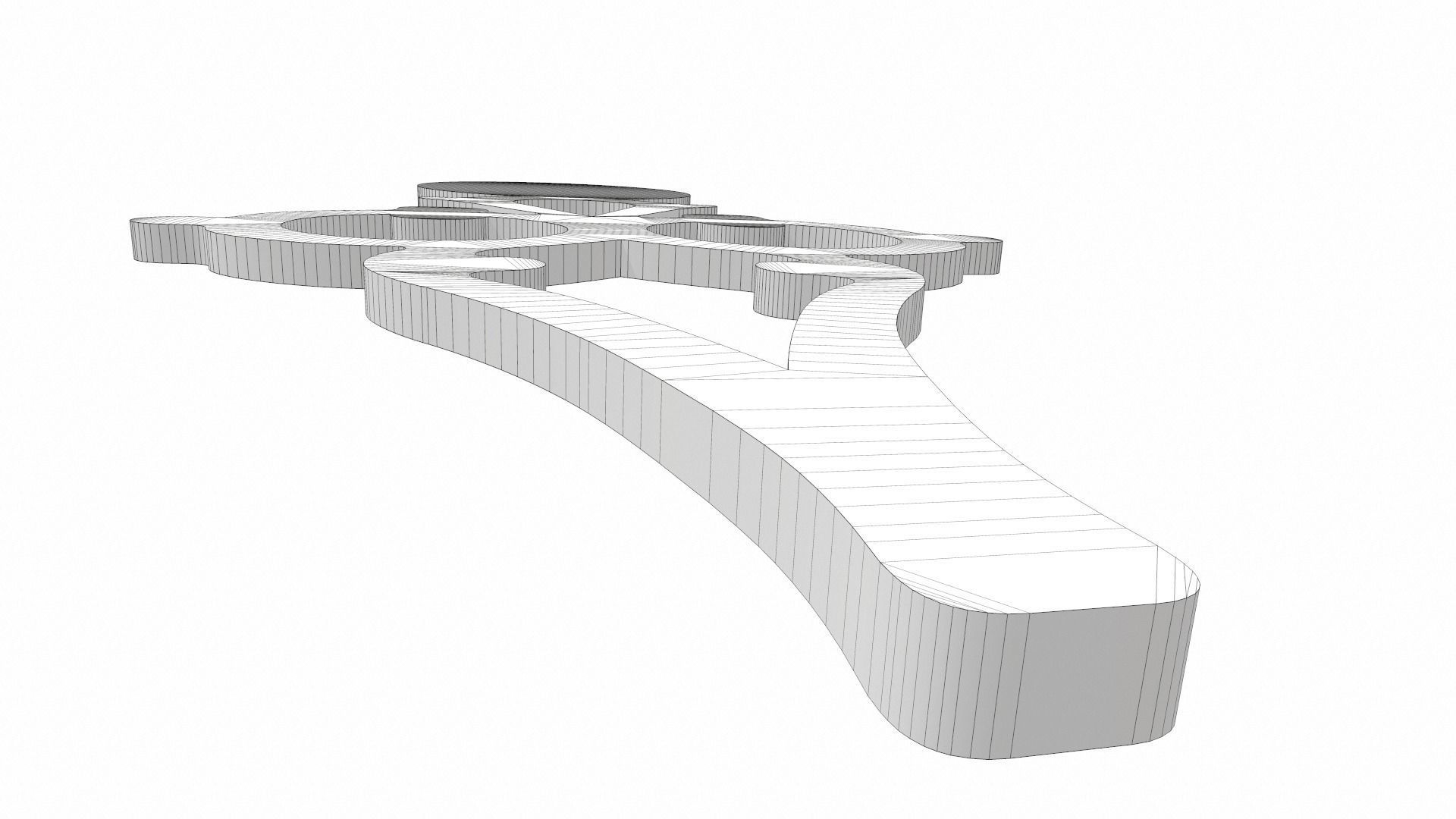 Clock arrow 4 3D model_8