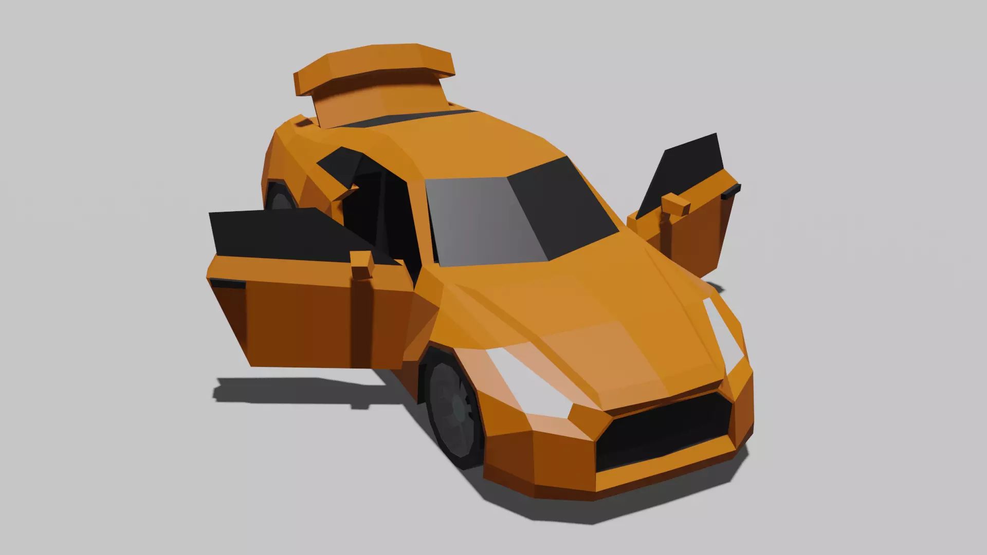 Nissan GT-R R35 Low-poly 3D model