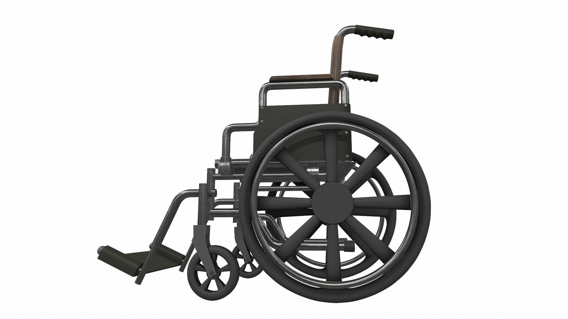 Wheelchair 3 3D model_2