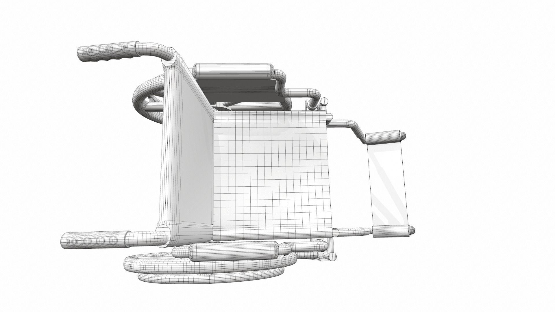 Wheelchair 3 3D model_12