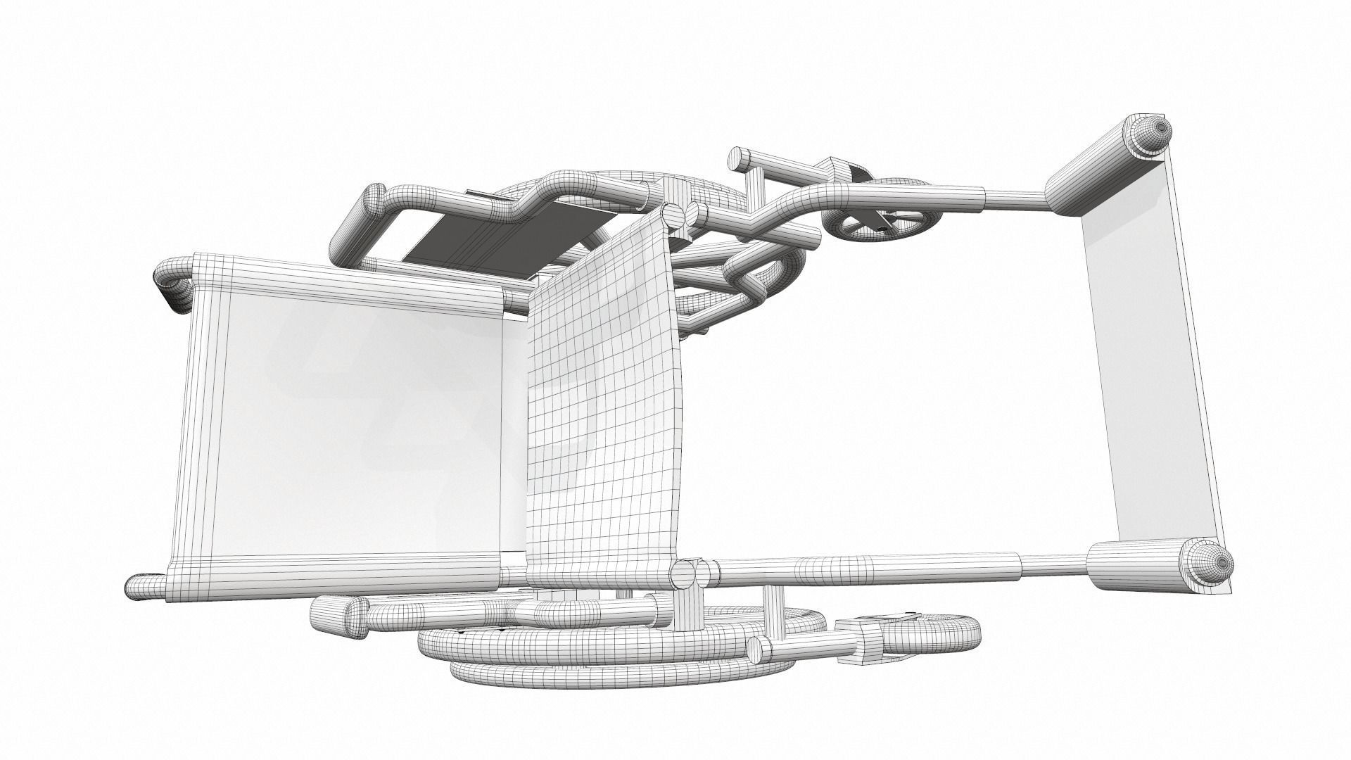 Wheelchair 3 3D model_13