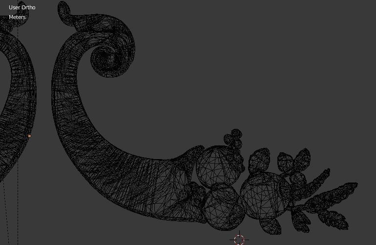 Classic decor ornament v-3D model09 3D model_4