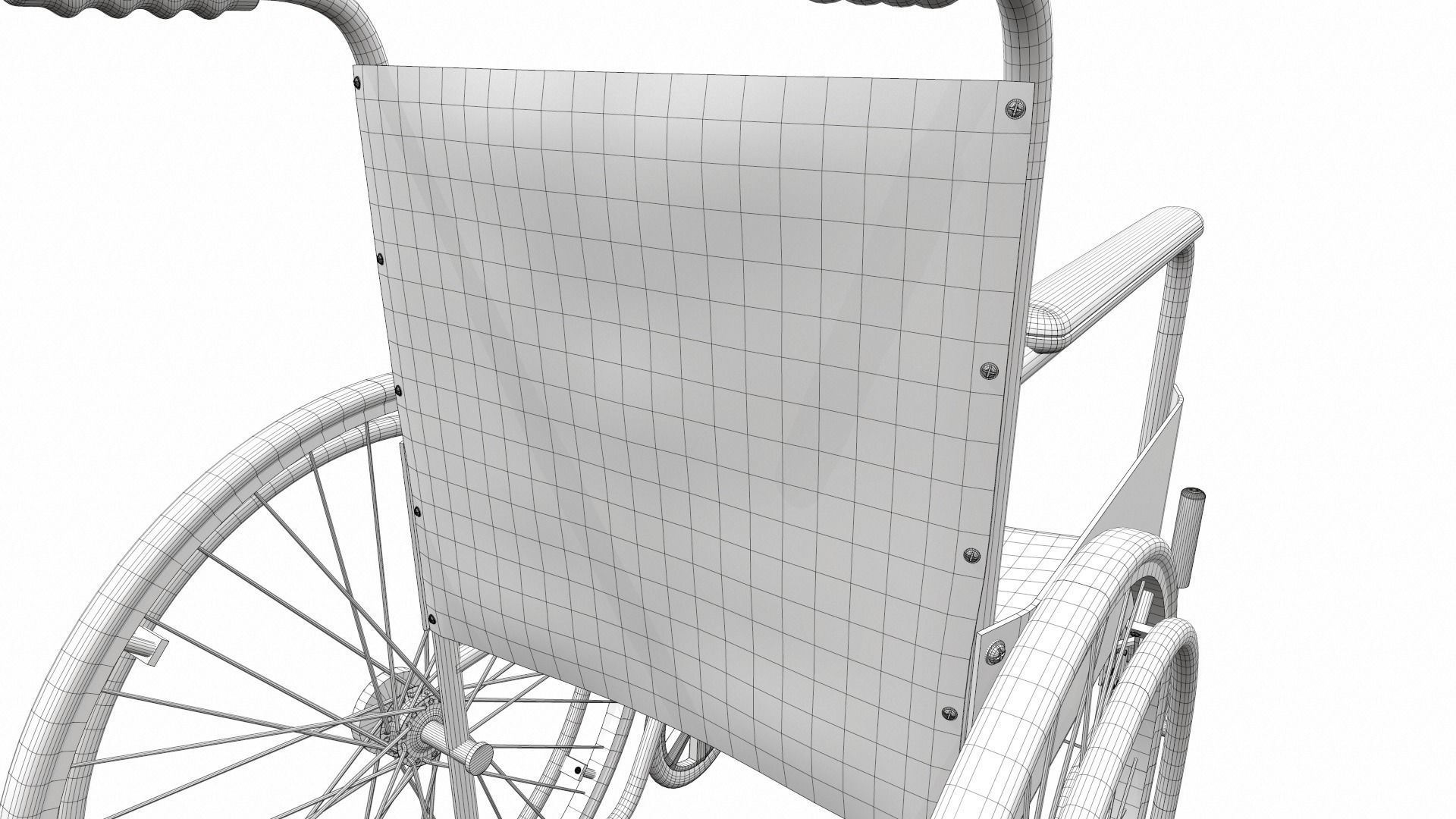 Wheelchair 4 3D model_18