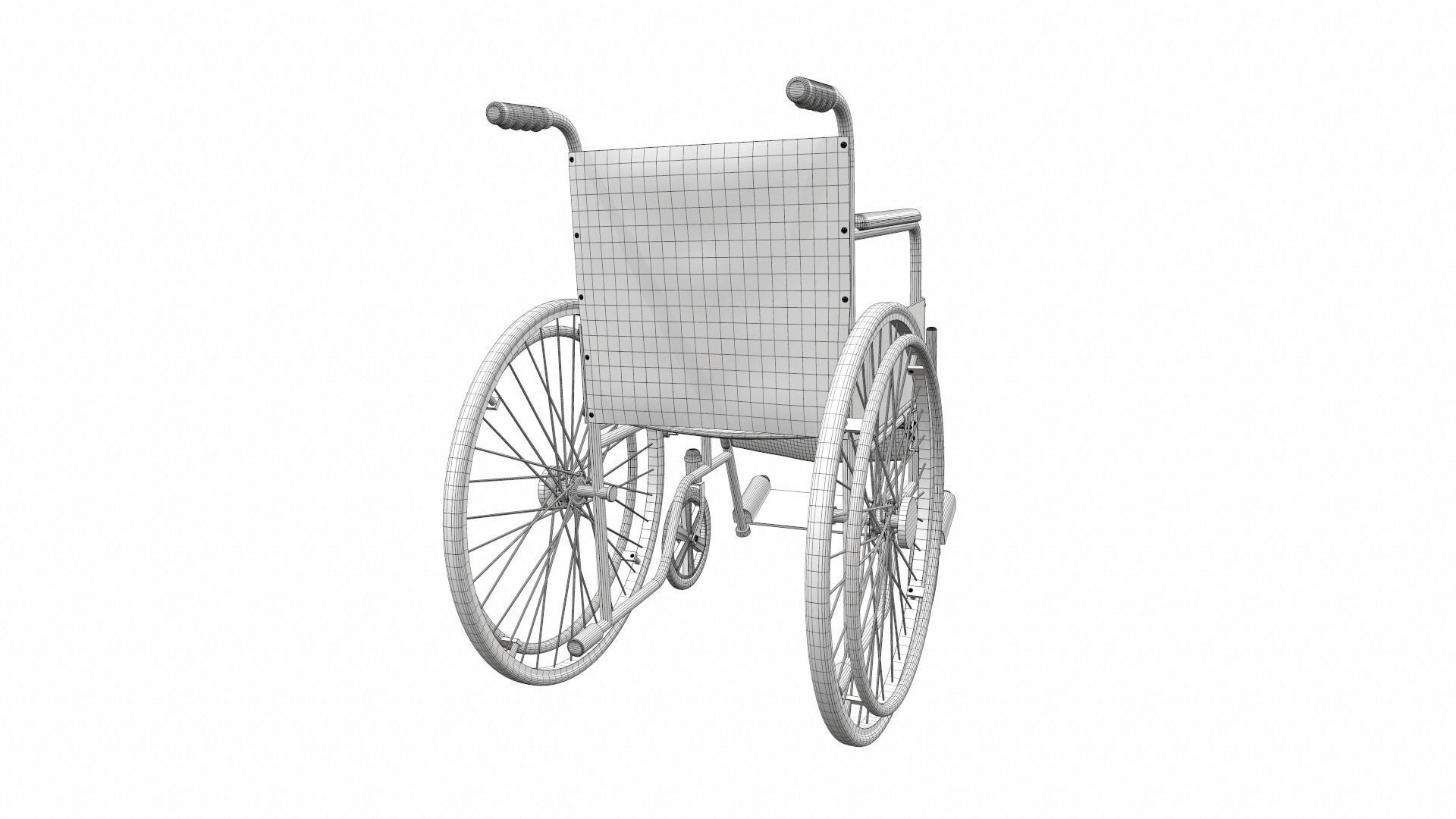 Wheelchair 4 3D model_13
