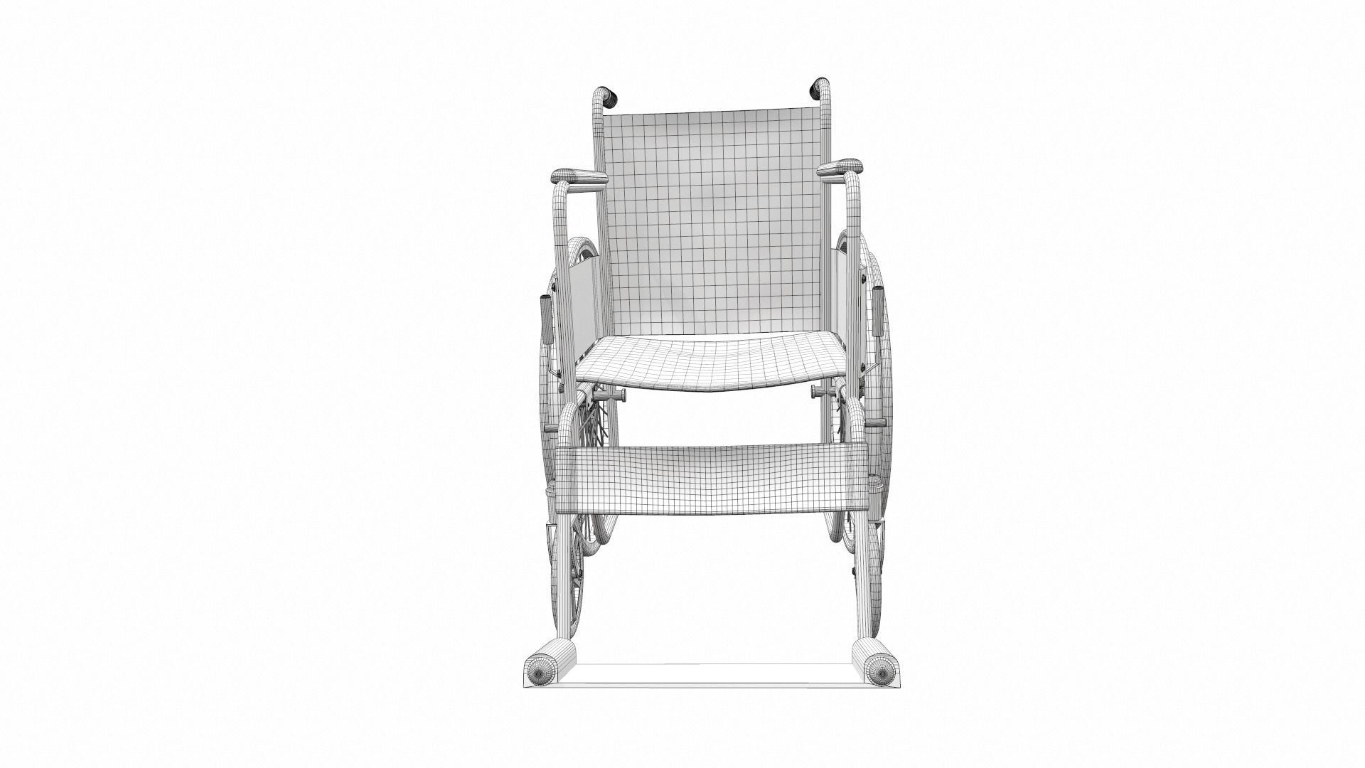 Wheelchair 4 3D model_11