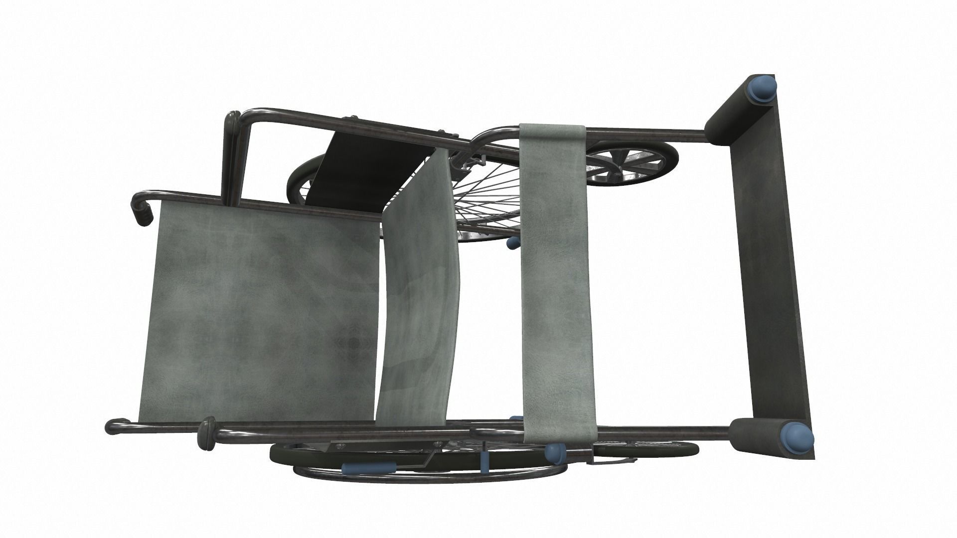 Wheelchair 4 3D model_5