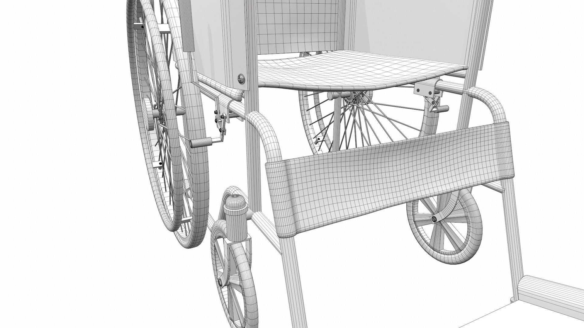Wheelchair 4 3D model_17