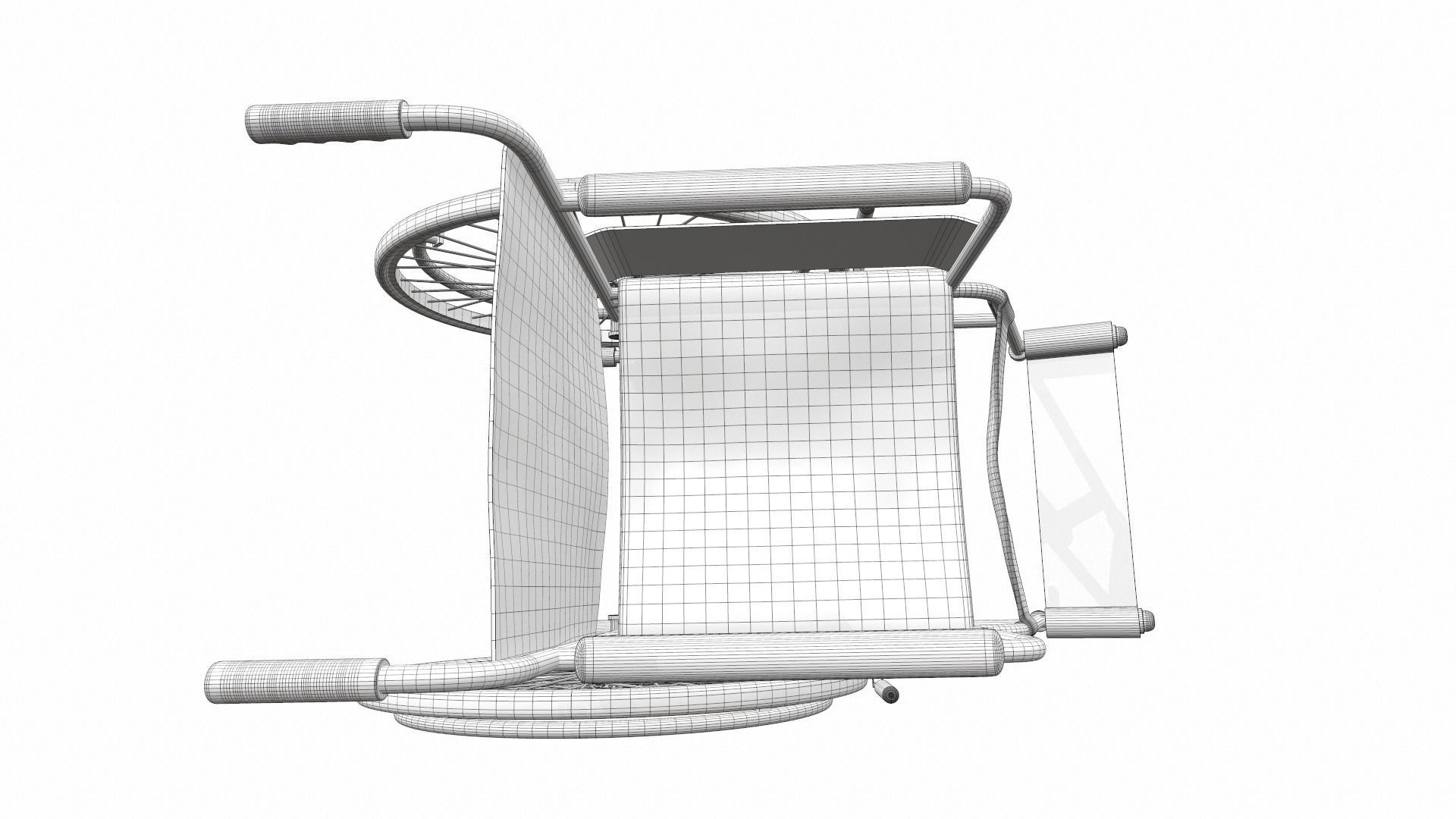 Wheelchair 4 3D model_14