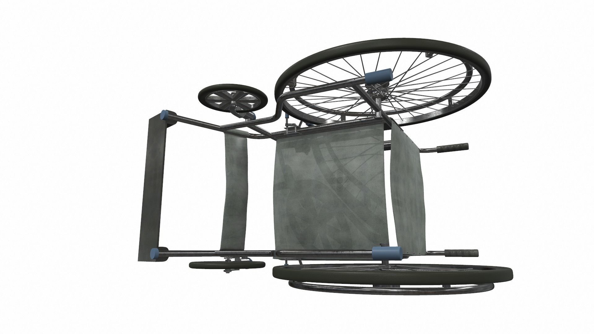 Wheelchair 4 3D model_6