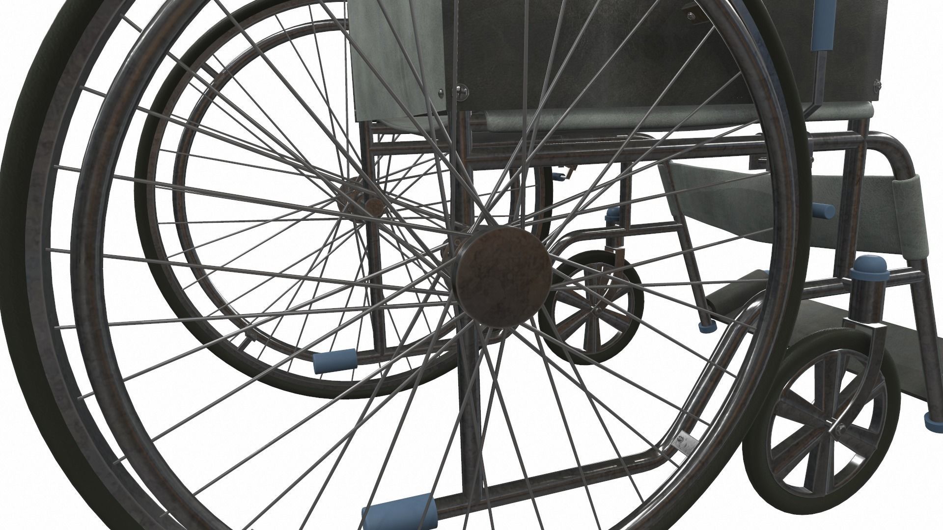 Wheelchair 4 3D model_7