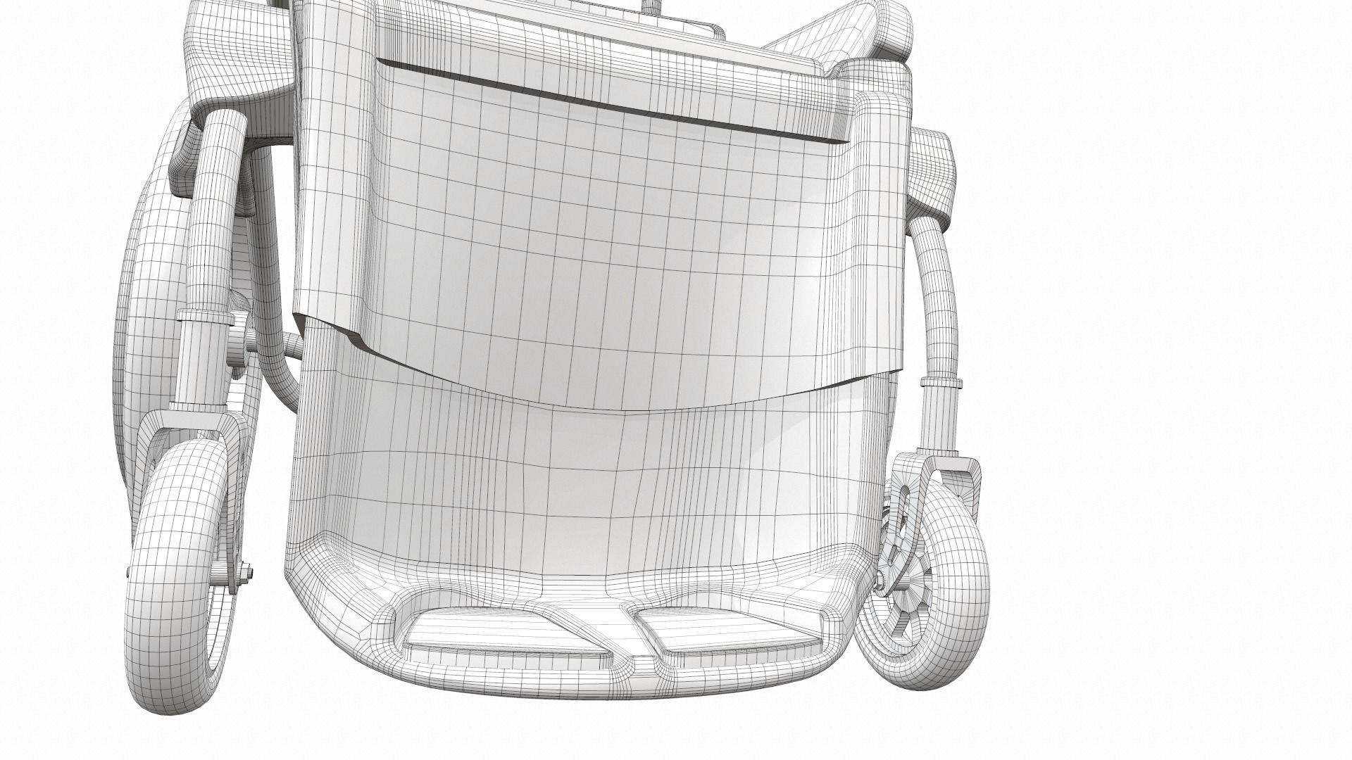 Wheelchair 6 3D model_20