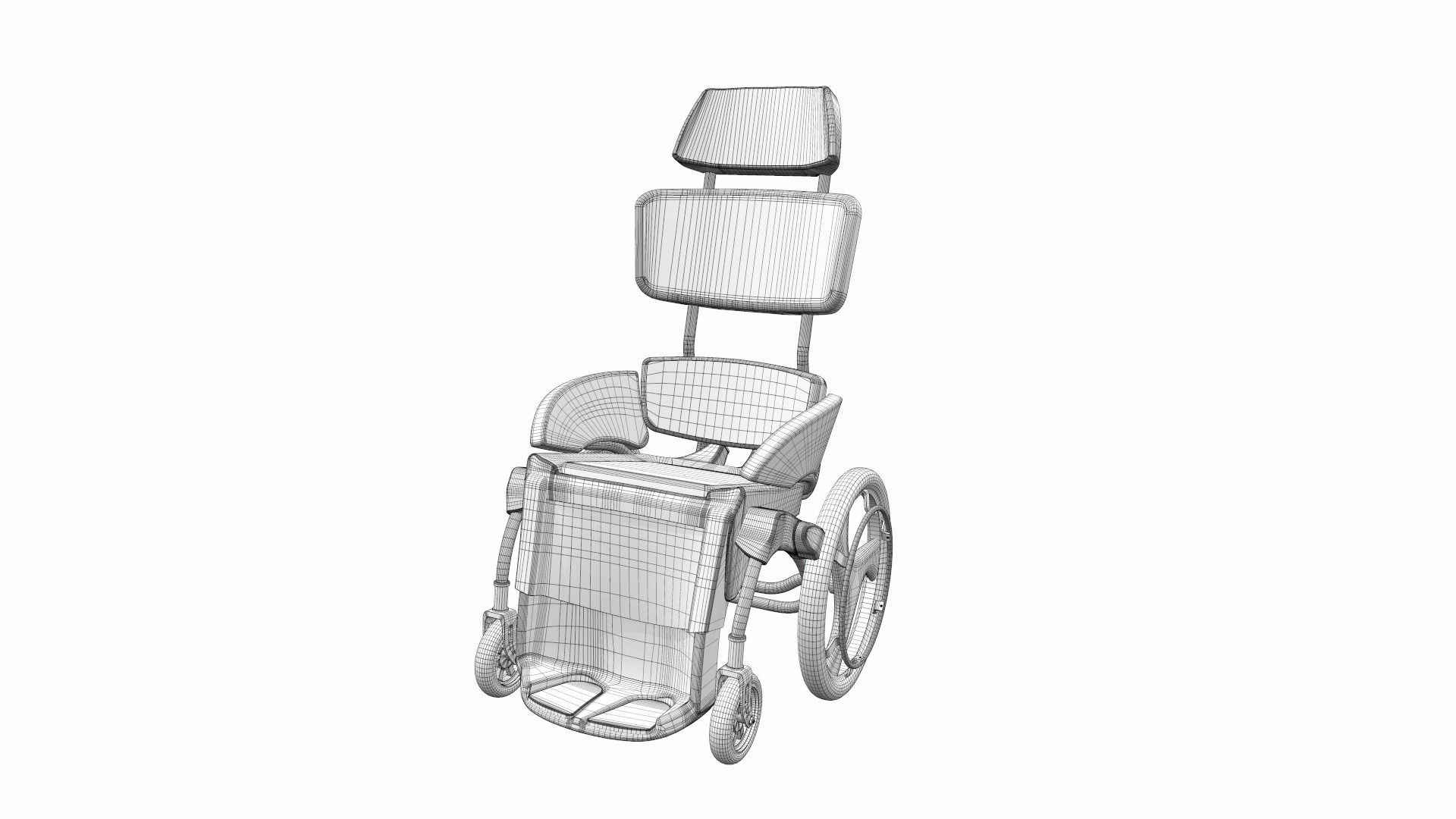 Wheelchair 6 3D model_13