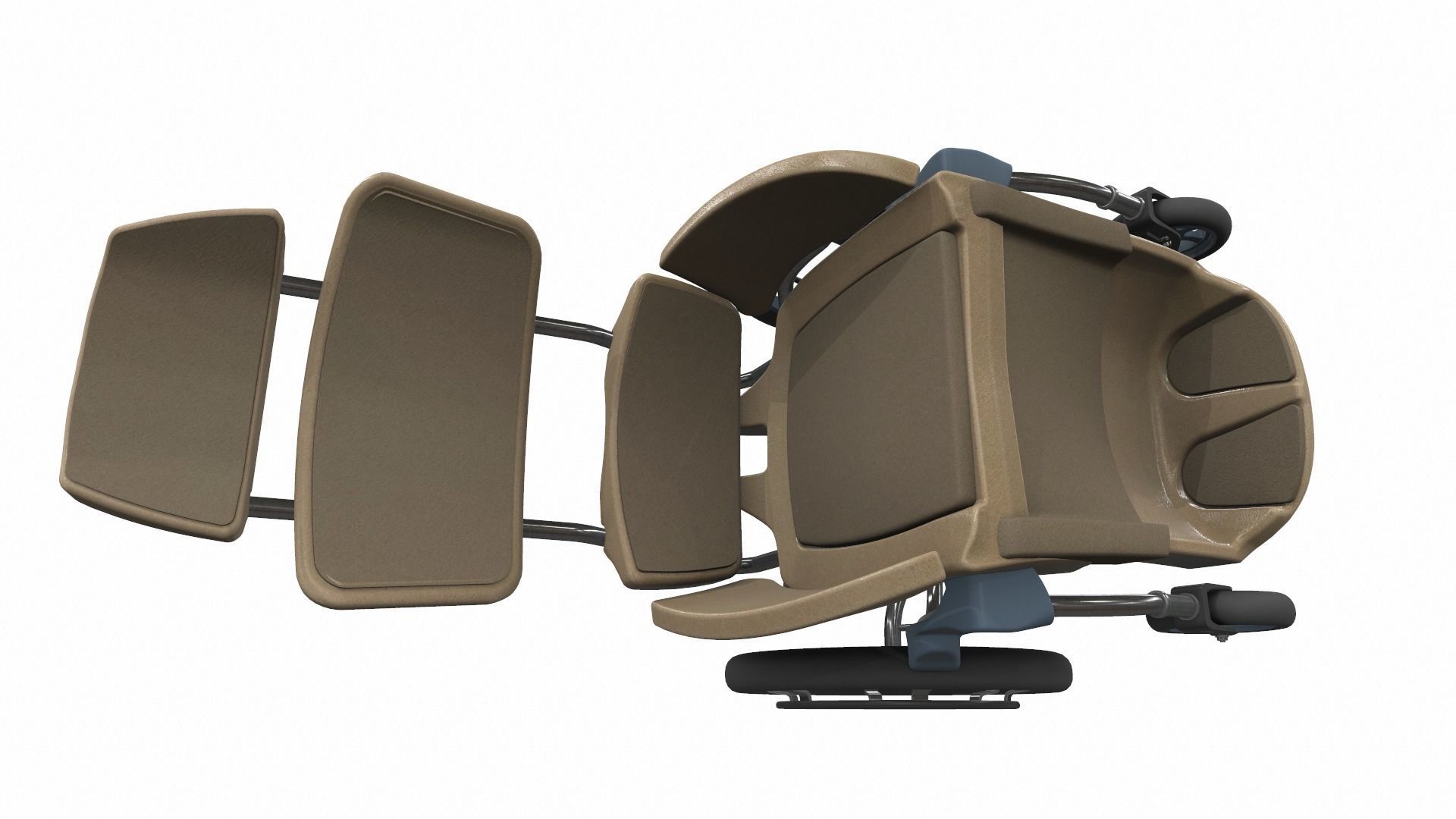 Wheelchair 6 3D model_4