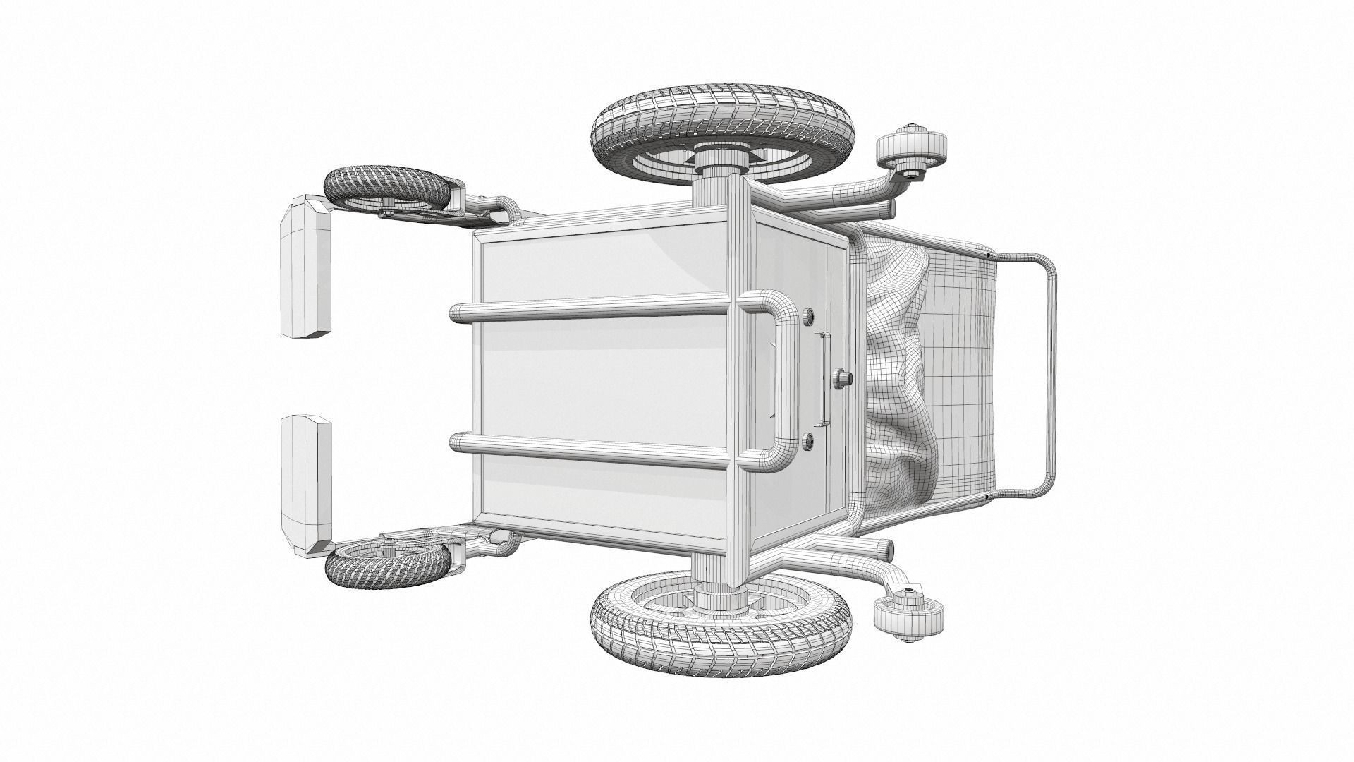 Electric wheelchair 1 3D model_17