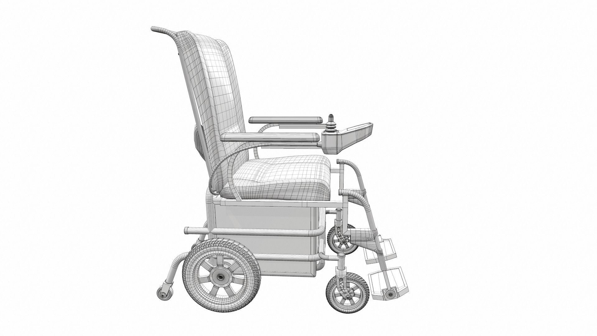 Electric wheelchair 1 3D model_12