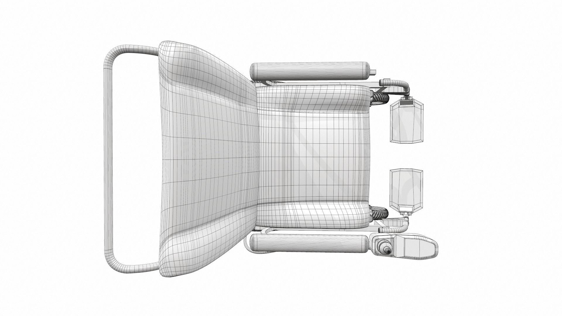 Electric wheelchair 1 3D model_15