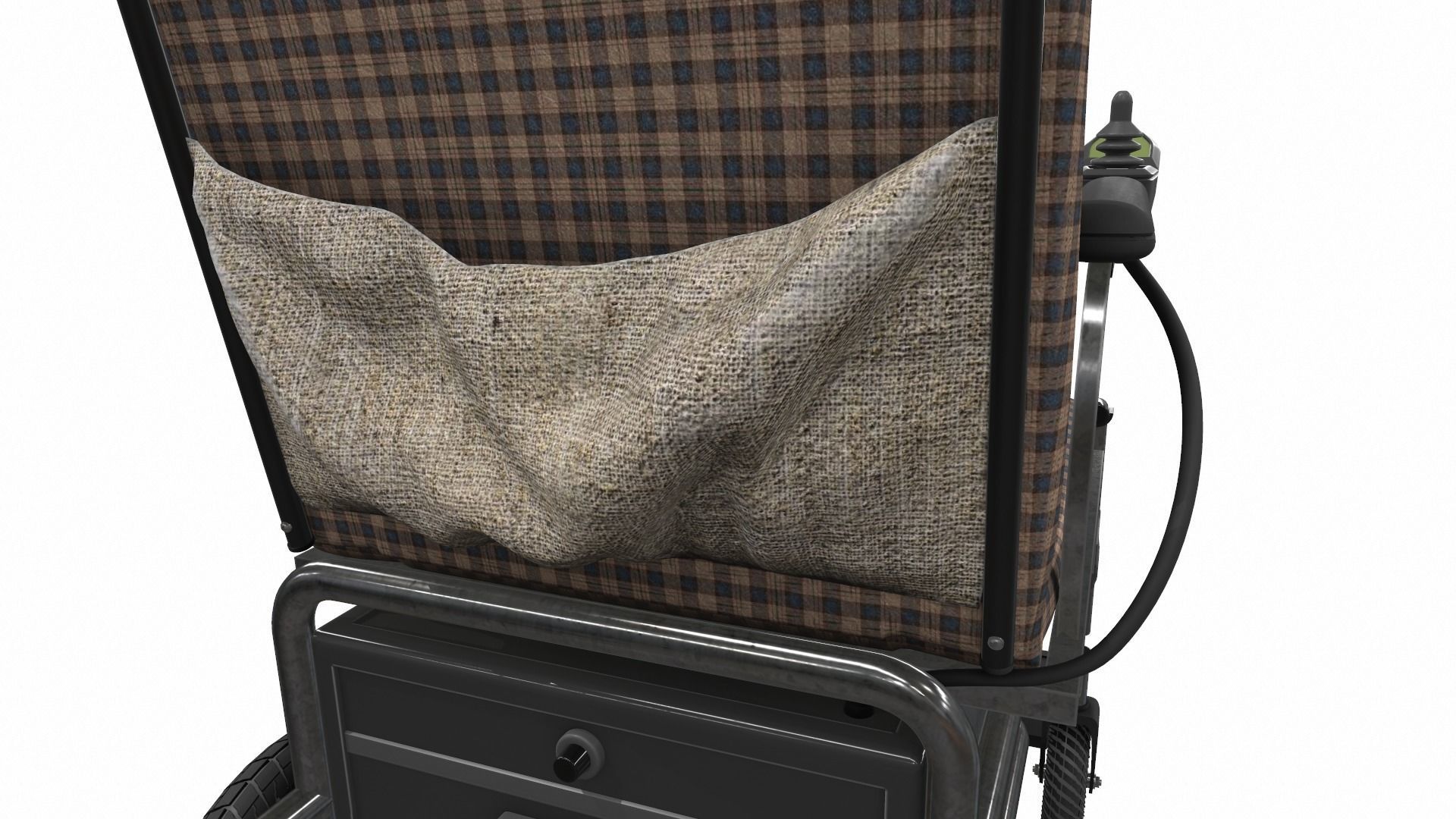 Electric wheelchair 1 3D model_10