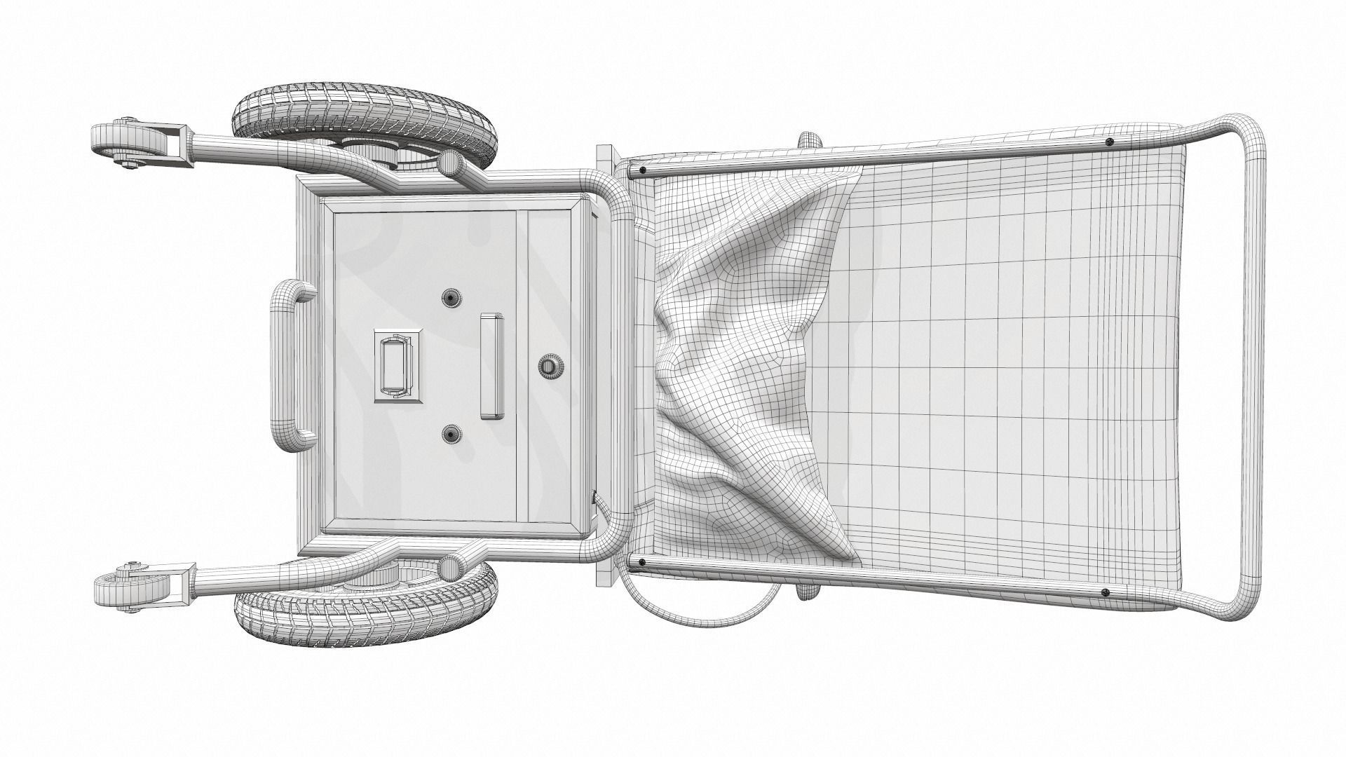 Electric wheelchair 1 3D model_18