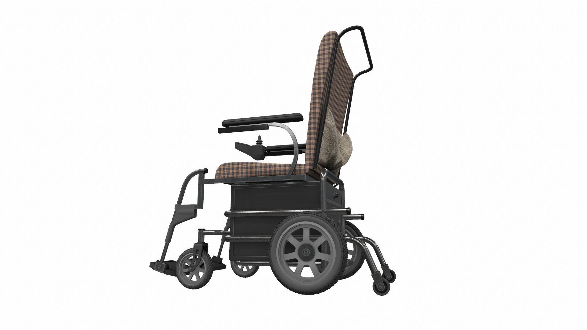 Electric wheelchair 1 3D model_2