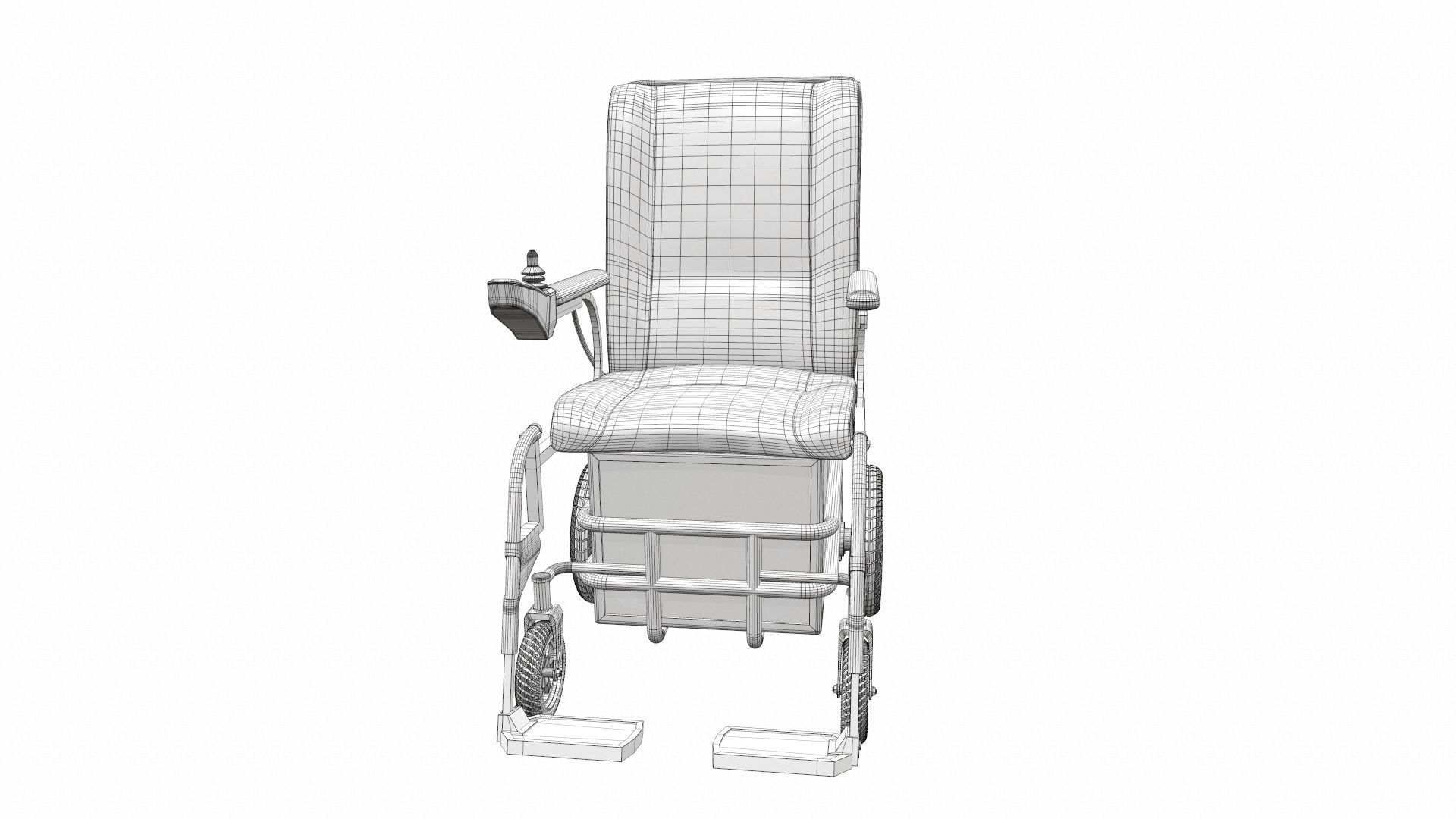 Electric wheelchair 1 3D model_13