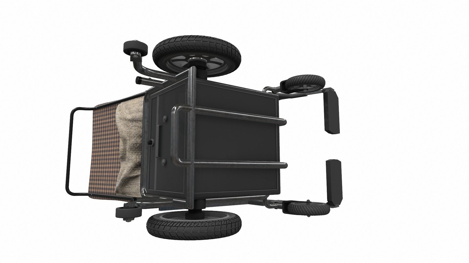 Electric wheelchair 1 3D model_6