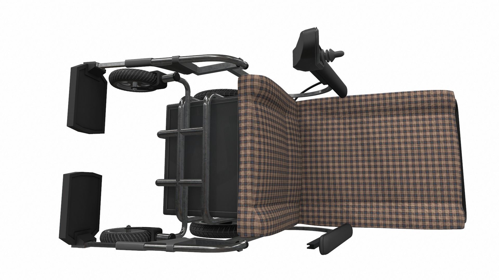 Electric wheelchair 1 3D model_5