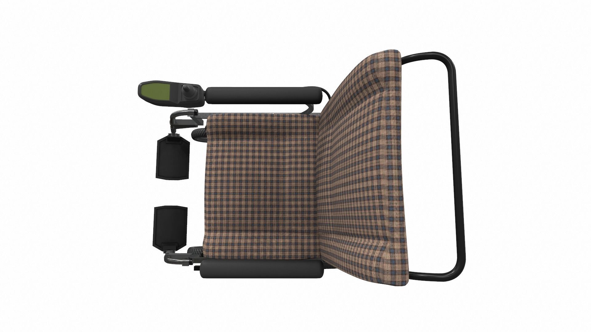 Electric wheelchair 1 3D model_4