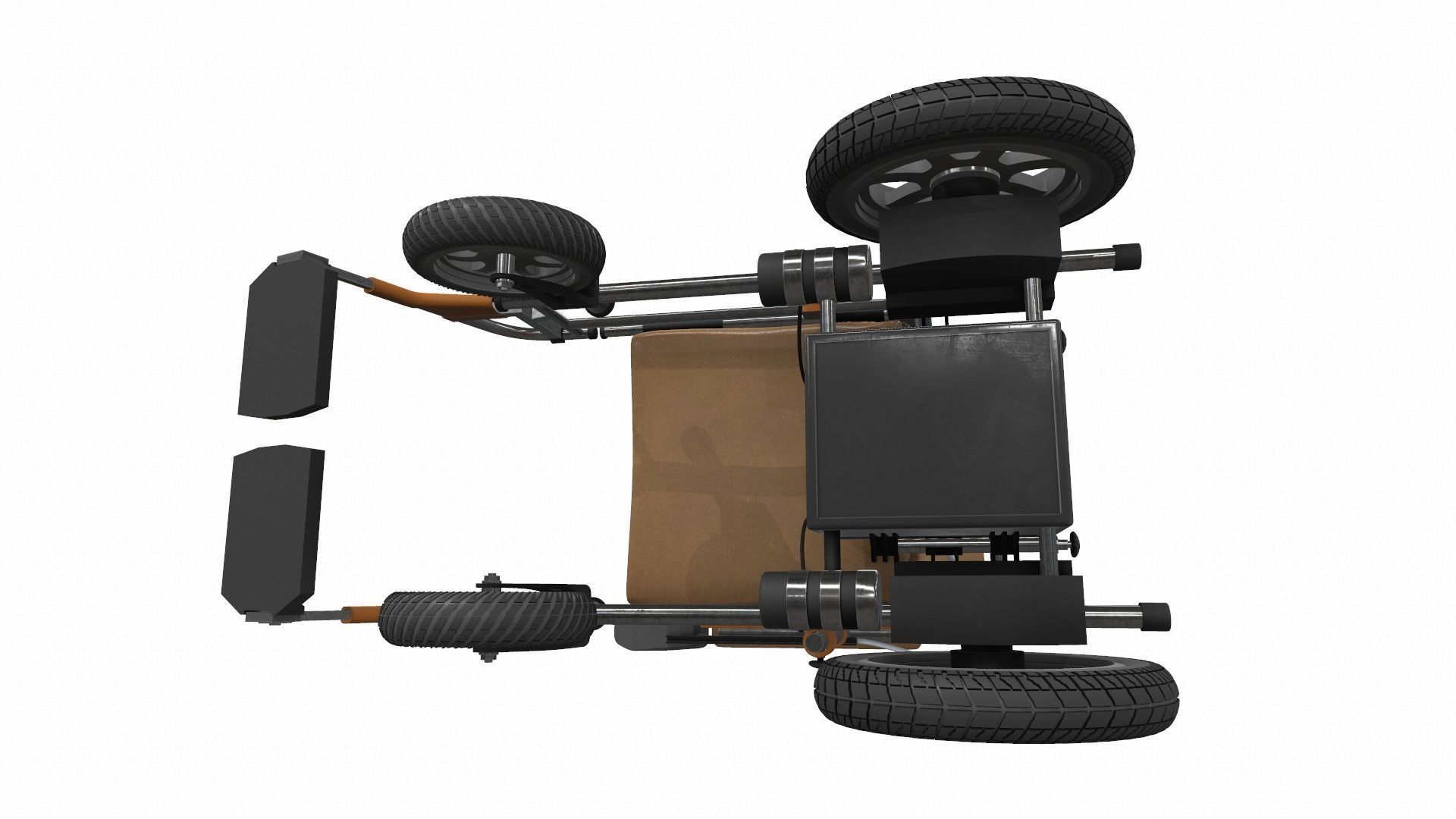 Electric wheelchair 2 3D model_7