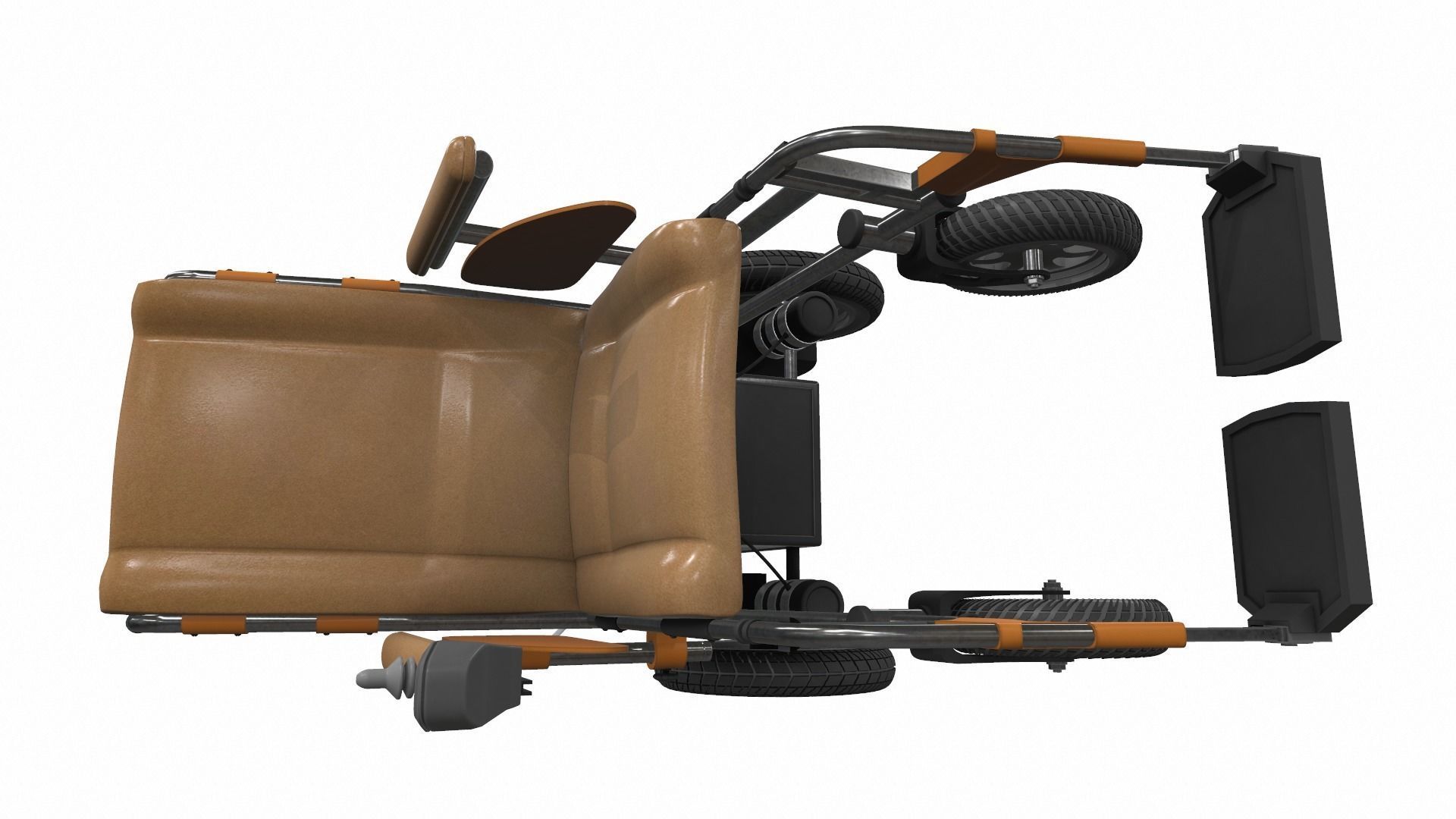 Electric wheelchair 2 3D model_5