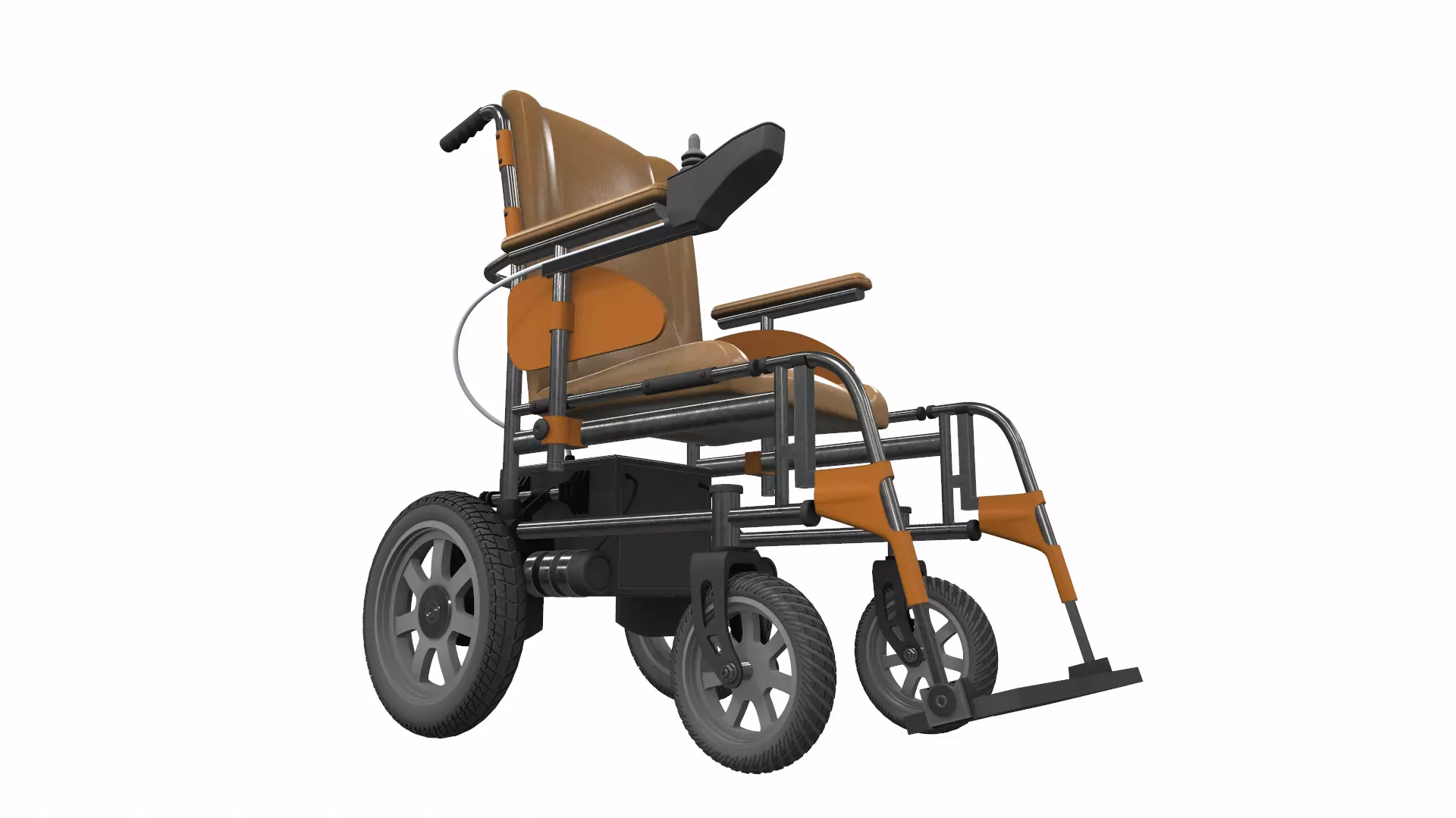 Electric wheelchair 2 3D model_0