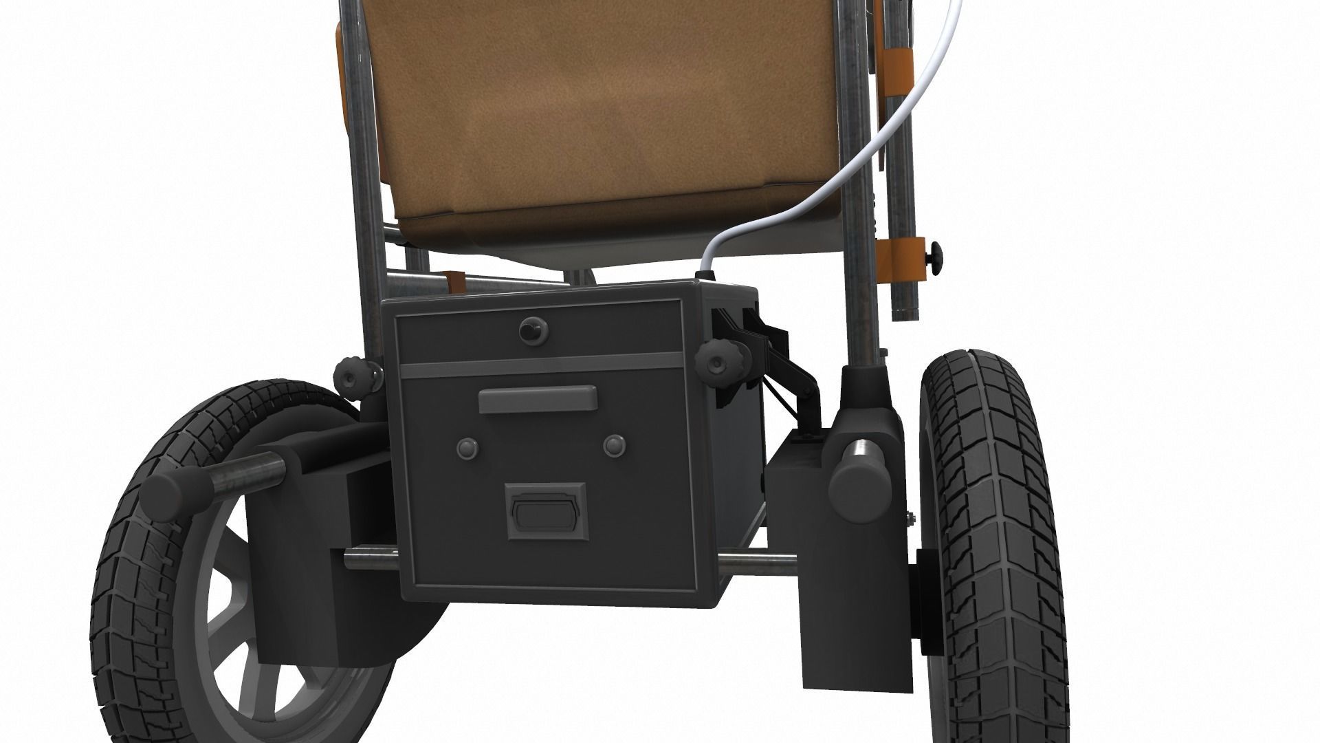 Electric wheelchair 2 3D model_10
