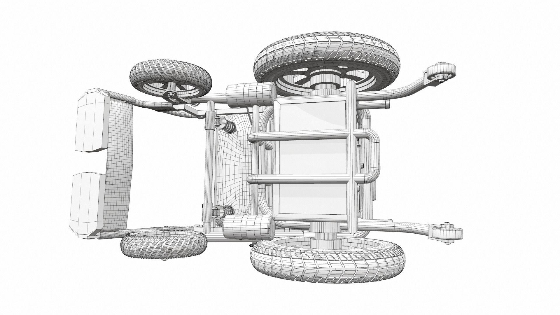 Electric wheelchair 3 3D model_17