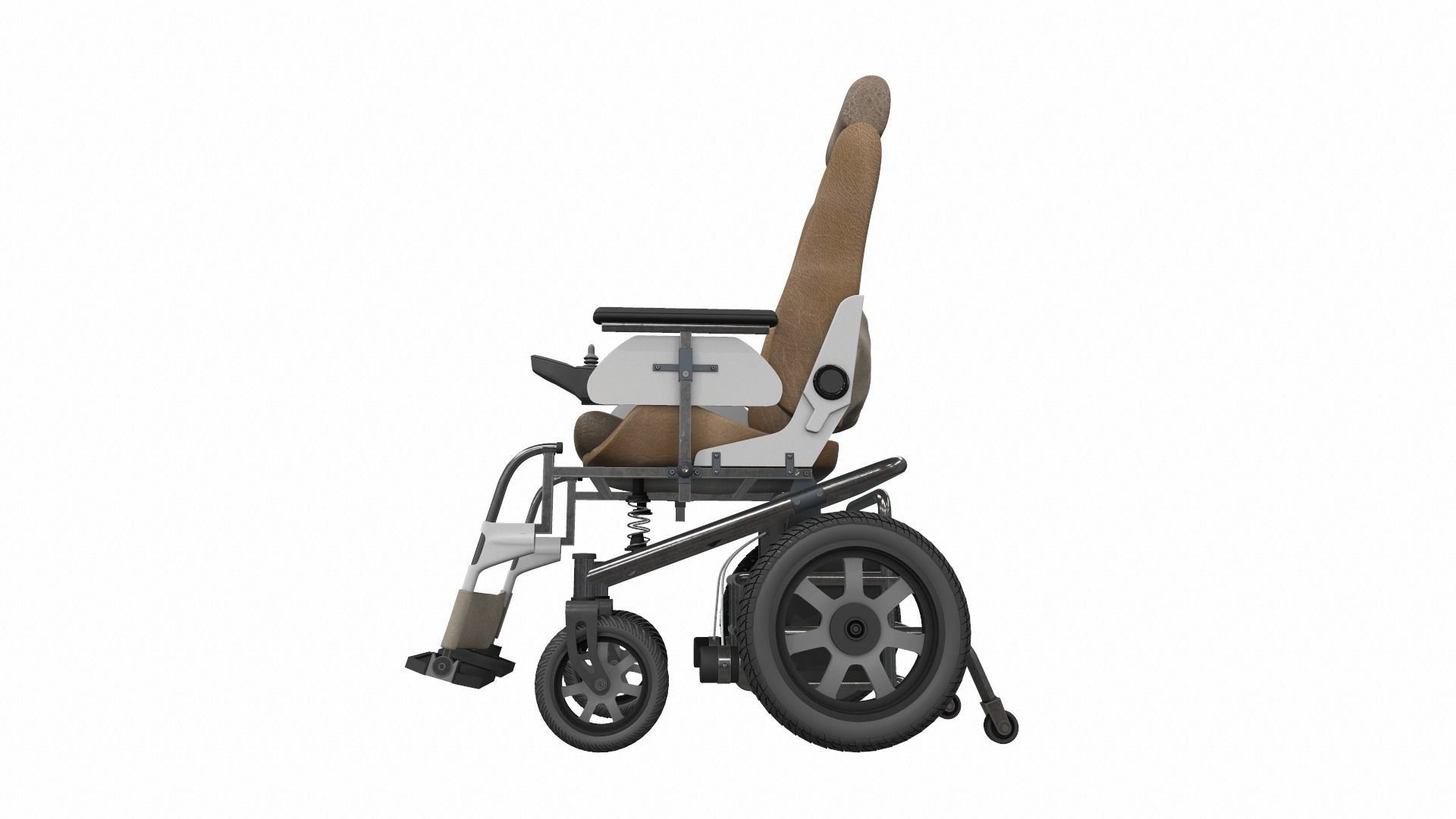 Electric wheelchair 3 3D model_2