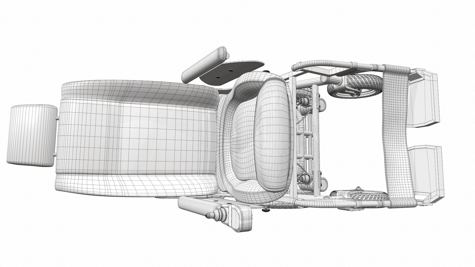Electric wheelchair 3 3D model_16