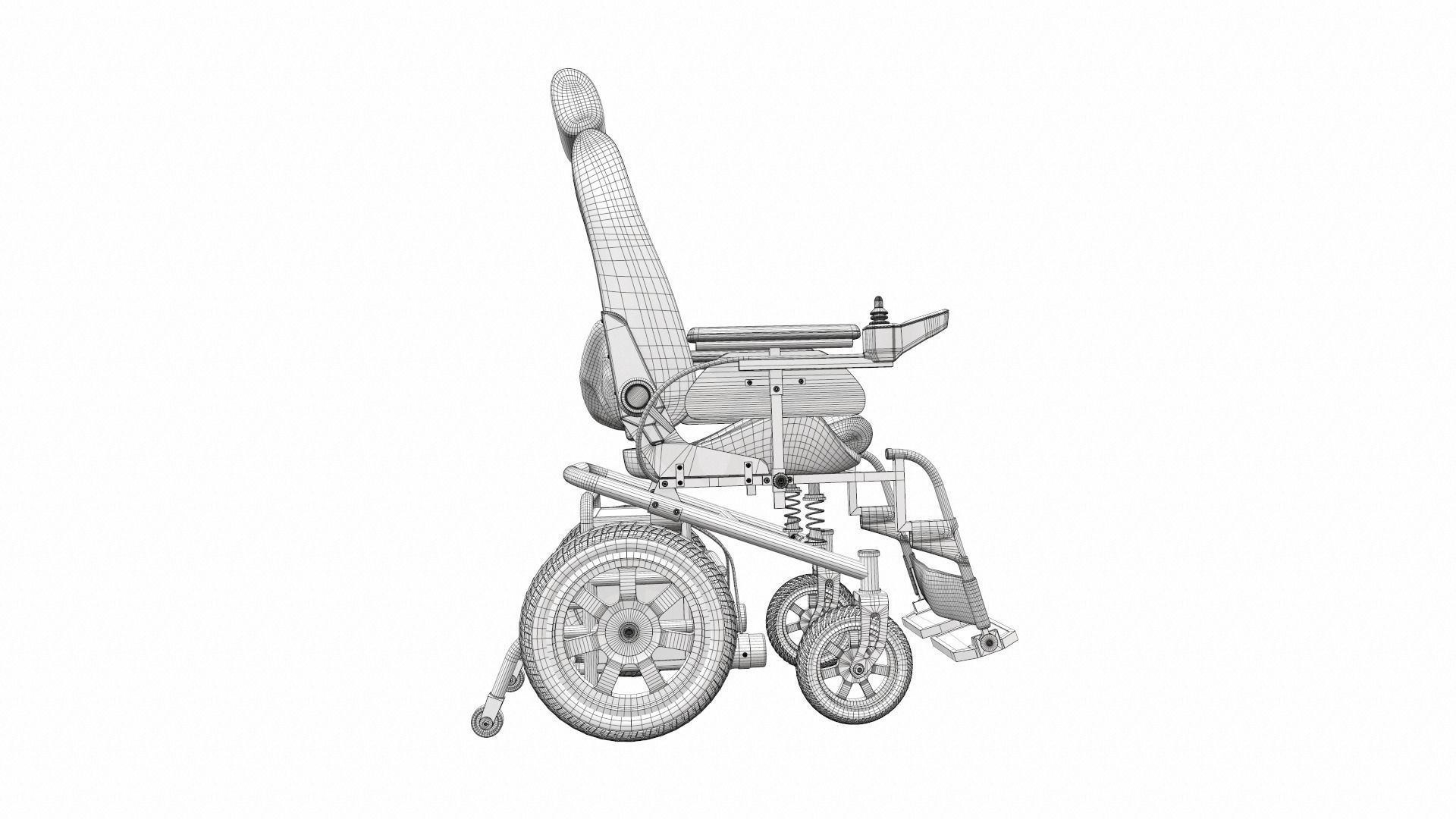 Electric wheelchair 3 3D model_12